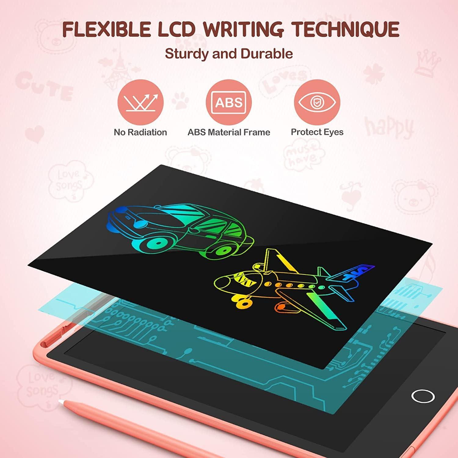 Tableta de Escritura LCD TECJOE 2 Pack 8.5" Niños Azul/Rosa
