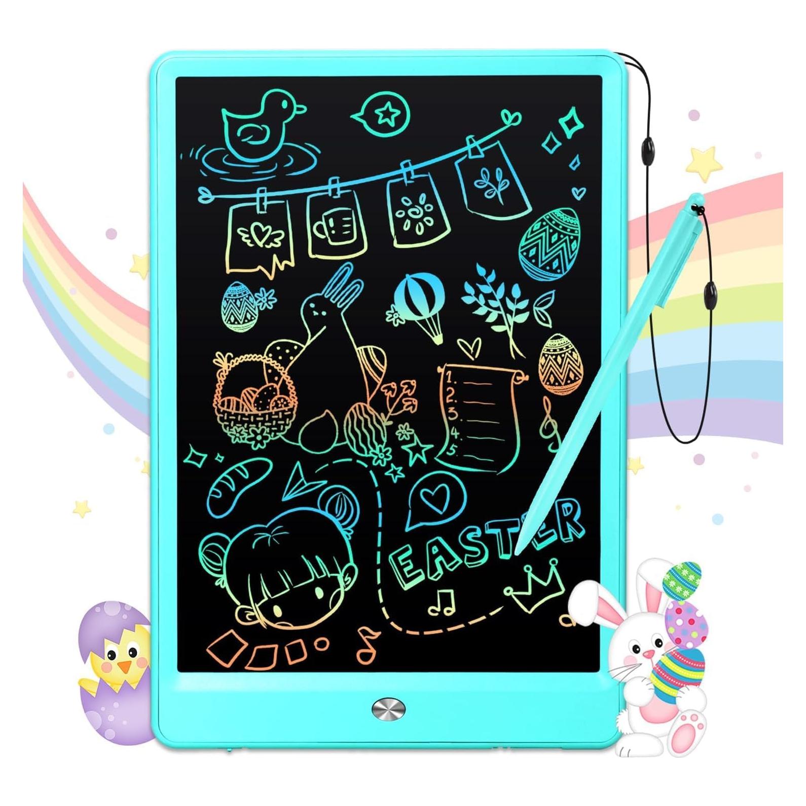 EooCoo Tableta de Escritura LCD 10" para Niños Azul