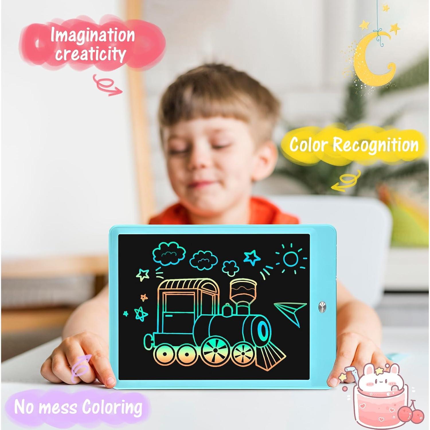 EooCoo Tableta de Escritura LCD 10" para Niños Azul