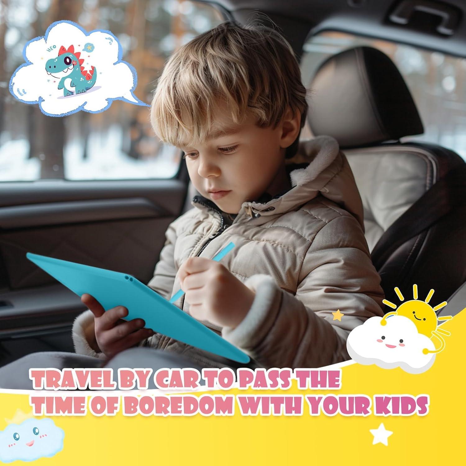 EooCoo Tableta de Escritura LCD 10" para Niños Azul