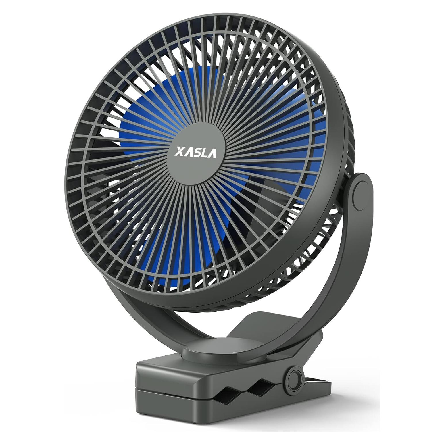 Ventilador Portátil xasla 10000mAh 20cm 4 Velocidades Azul