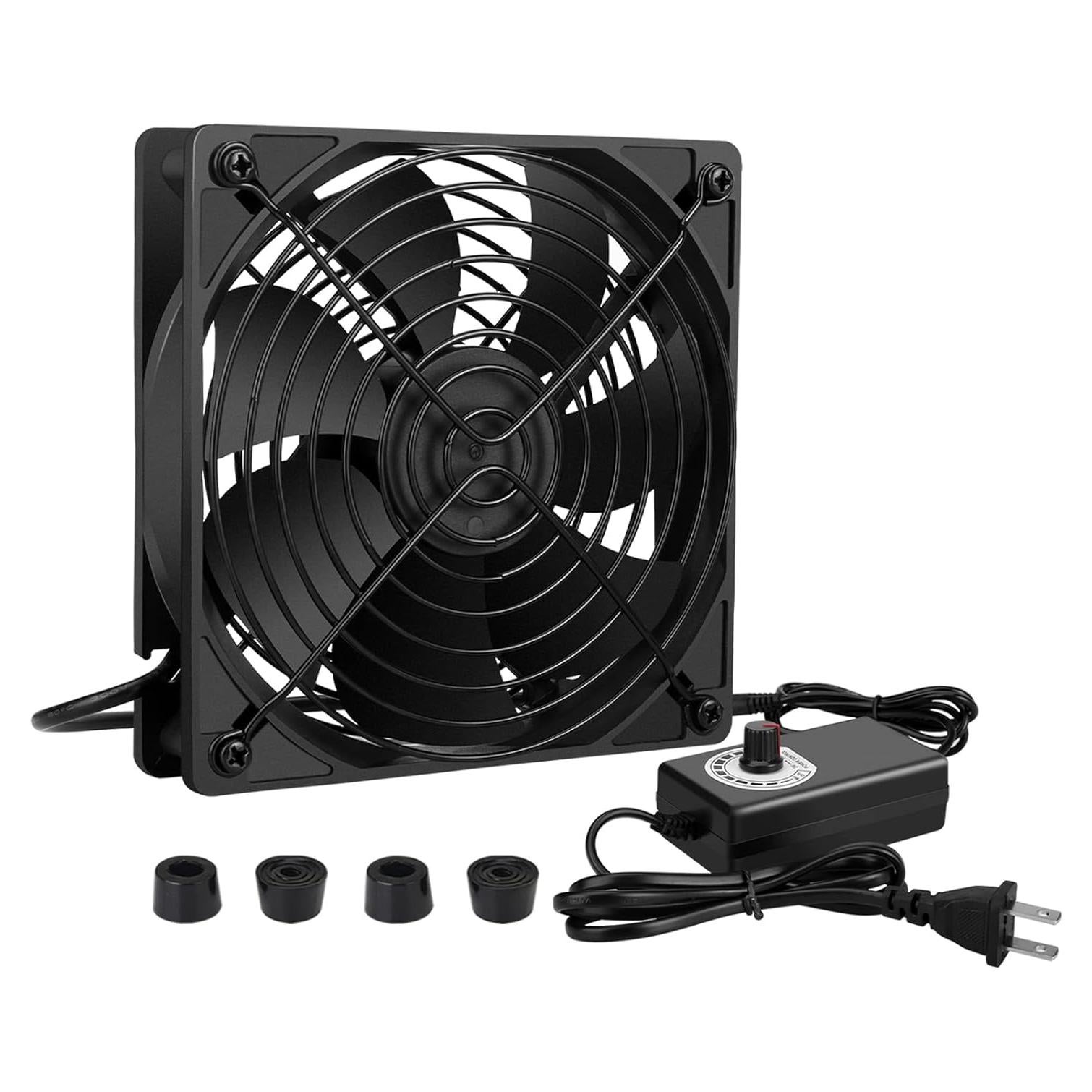 Ventilador 120mm Qirssyn AC con Controlador de Velocidad
