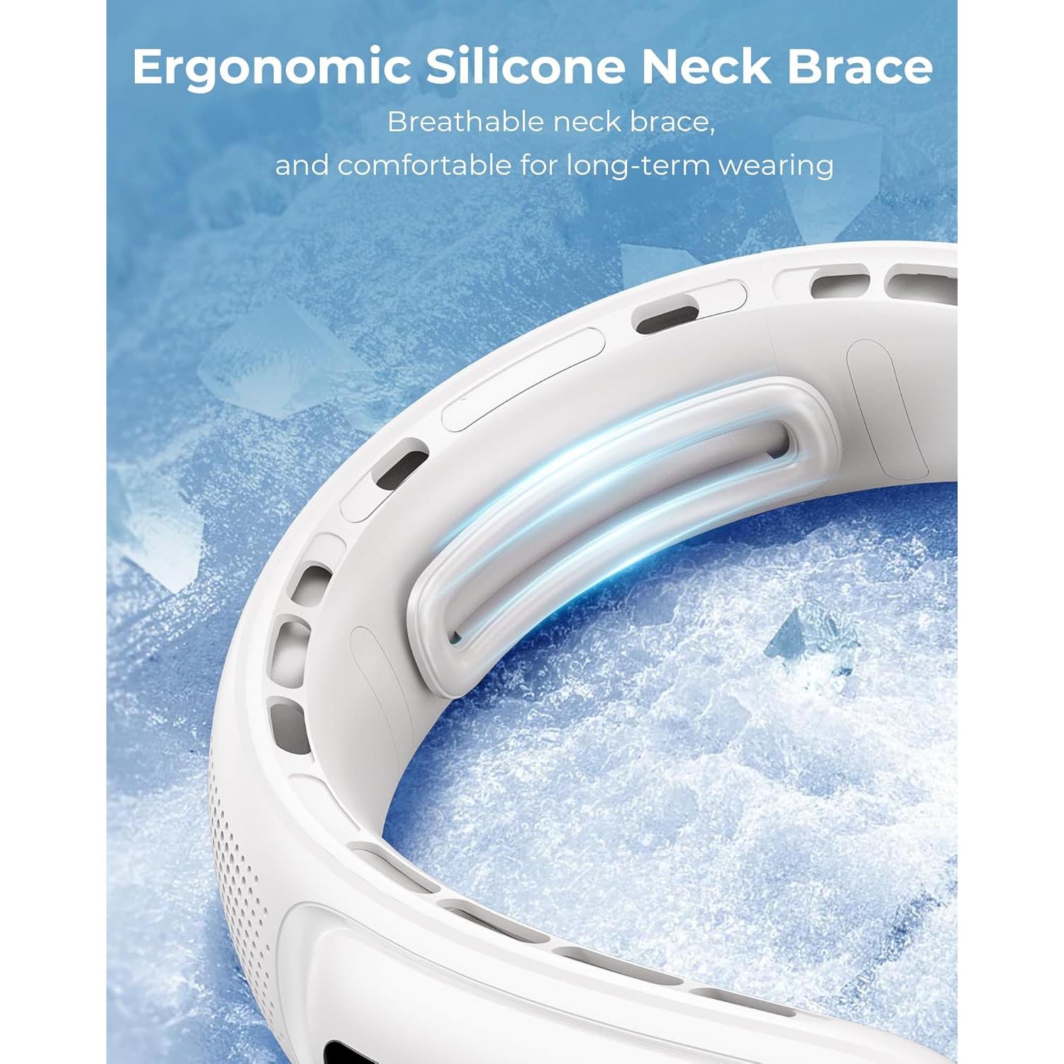 Ventilador de Cuello Jkjoy S11 Portátil Recargable 4000 mAh