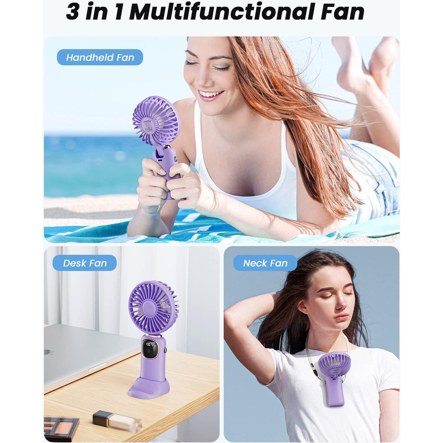 Ventilador Portátil coldSky XY-88 5 Velocidades Plegable