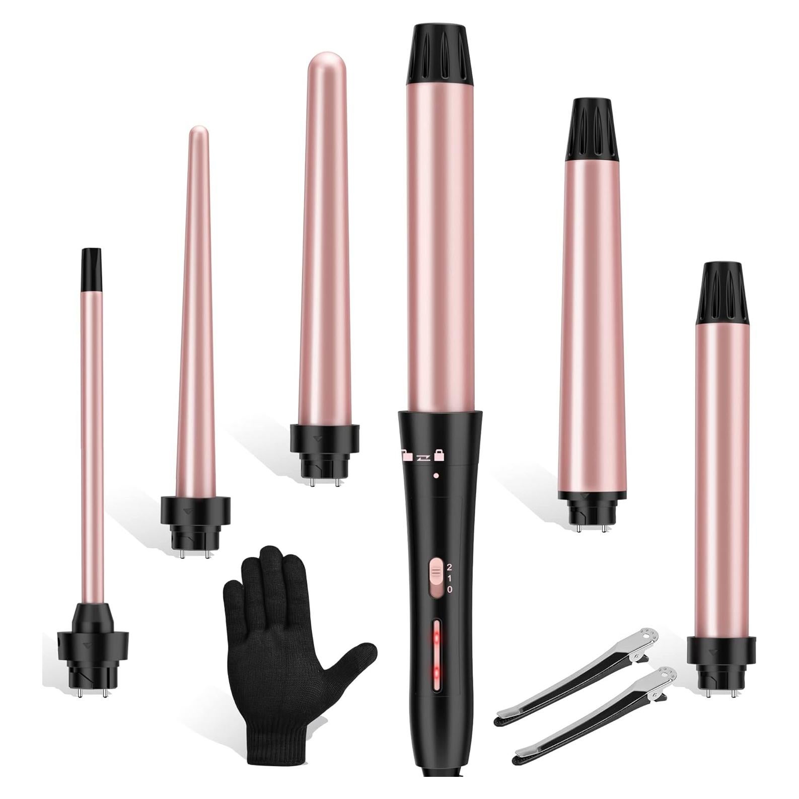 Rizador de Cabello USHOW 6 en 1 con Barriles Intercambiables