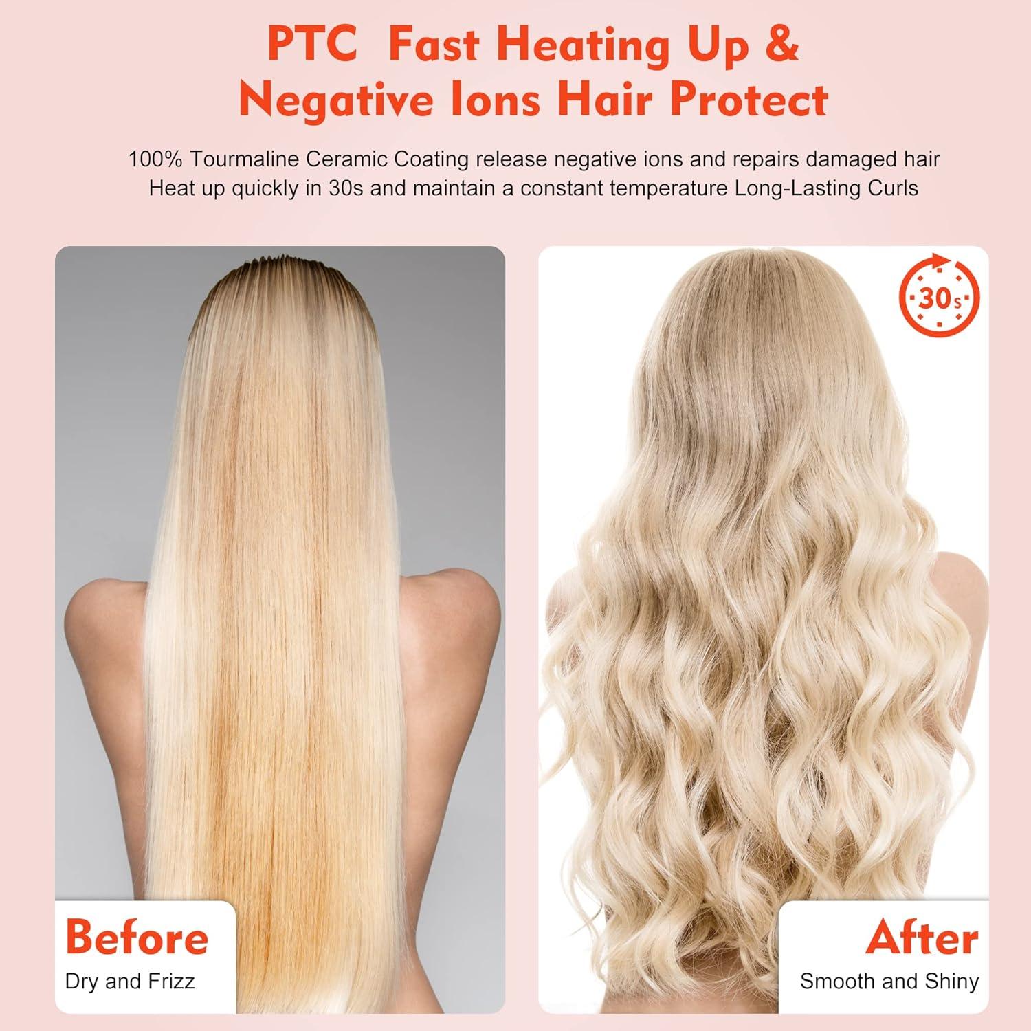 Rizador de Cabello USHOW 6 en 1 con Barriles Intercambiables