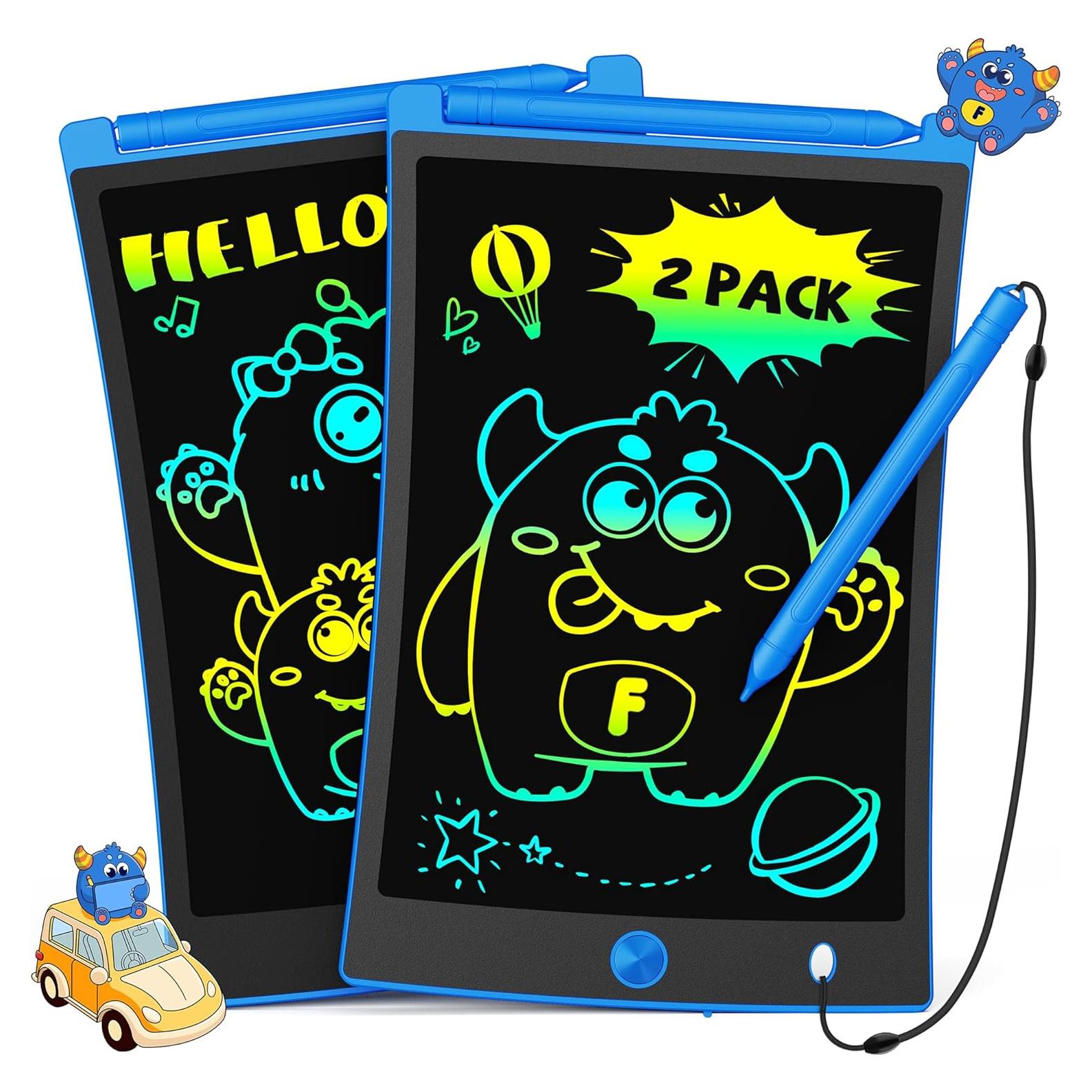 Tableta de Escritura LCD TEKFUN 2 Paquetes 21.6 cm Azul