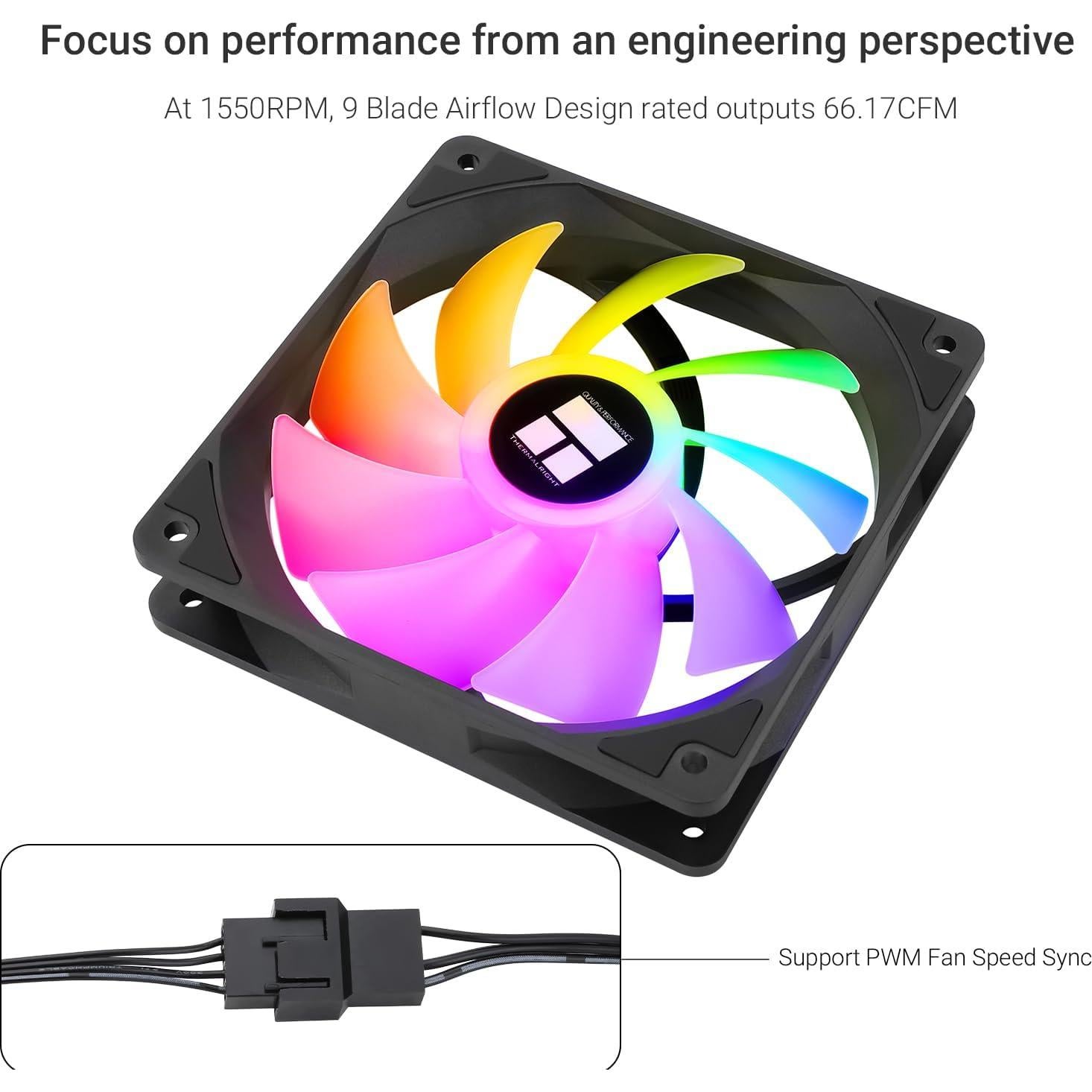 Ventilador de CPU Thermalright TL-C12C-S X3 120mm ARGB