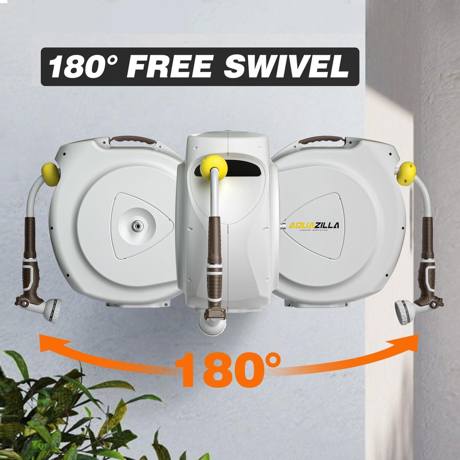 Carrete de Manguera Retráctil AQUAZILLA 22.86 m Montaje Pared