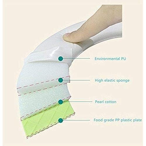 Asiento de Entrenamiento para Baño VIBOE Blanco con Cojín Suave