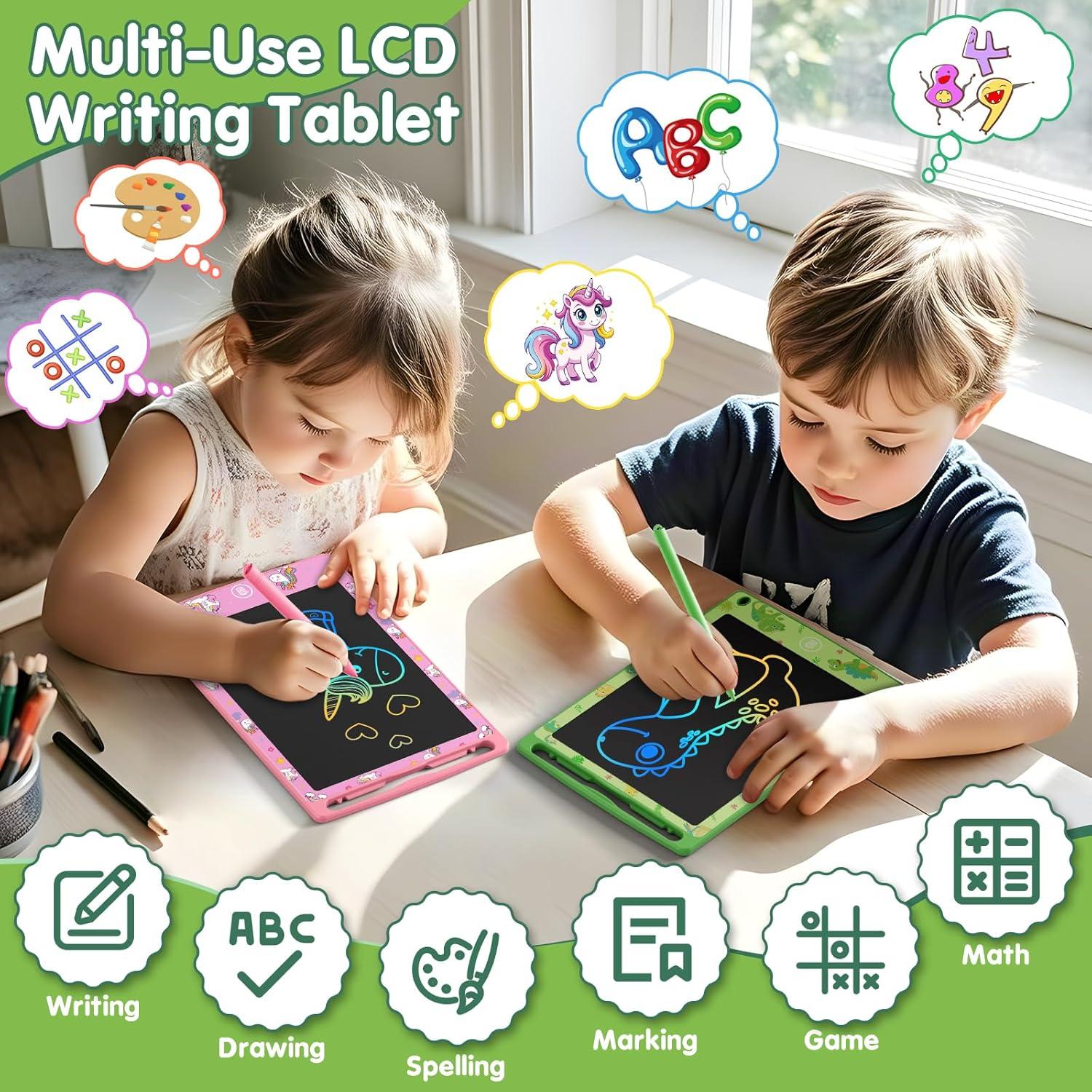 Paquete de 4 Tabletas de Escritura LCD MOOWALIS 8.5" Coloridas
