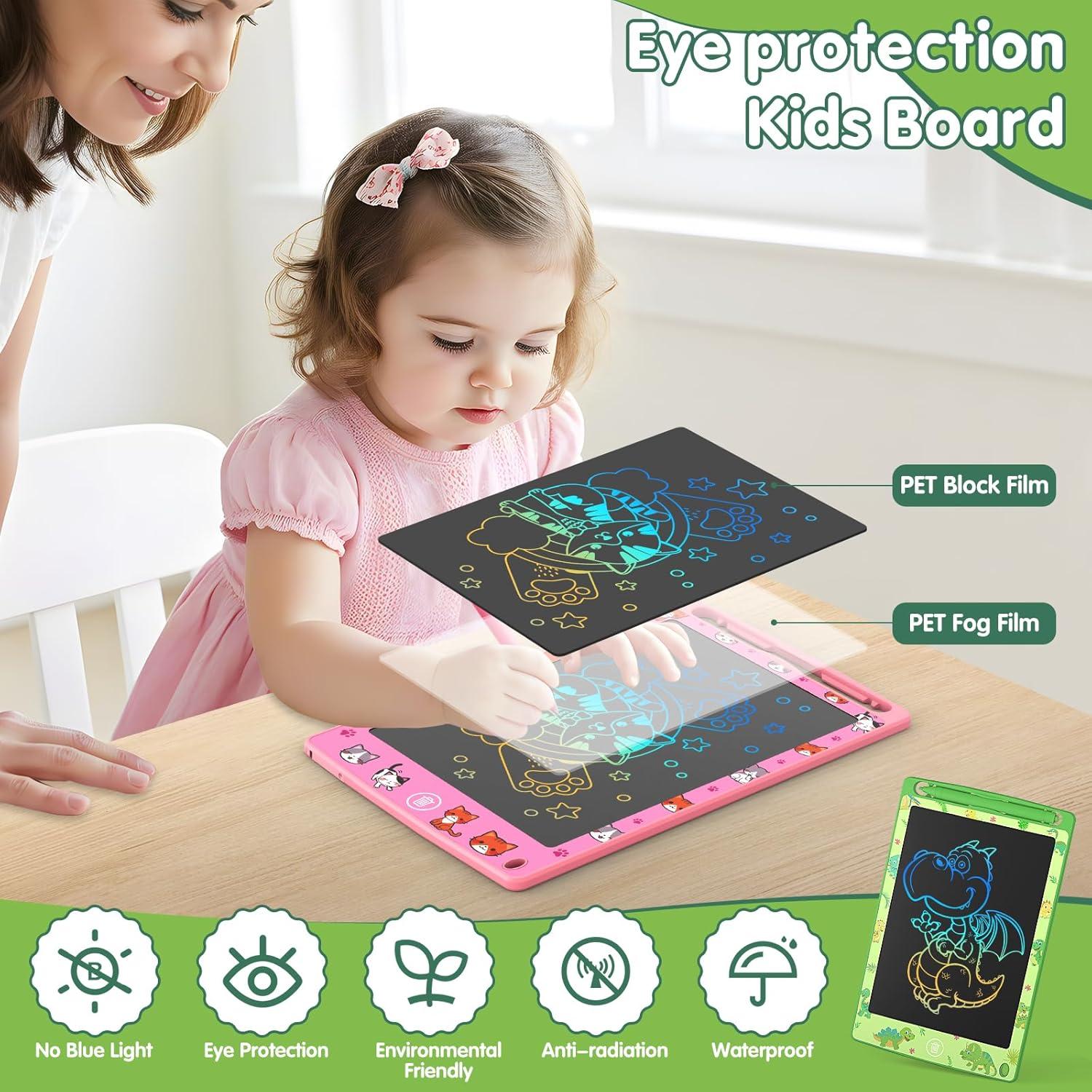 Paquete de 4 Tabletas de Escritura LCD MOOWALIS 8.5" Coloridas