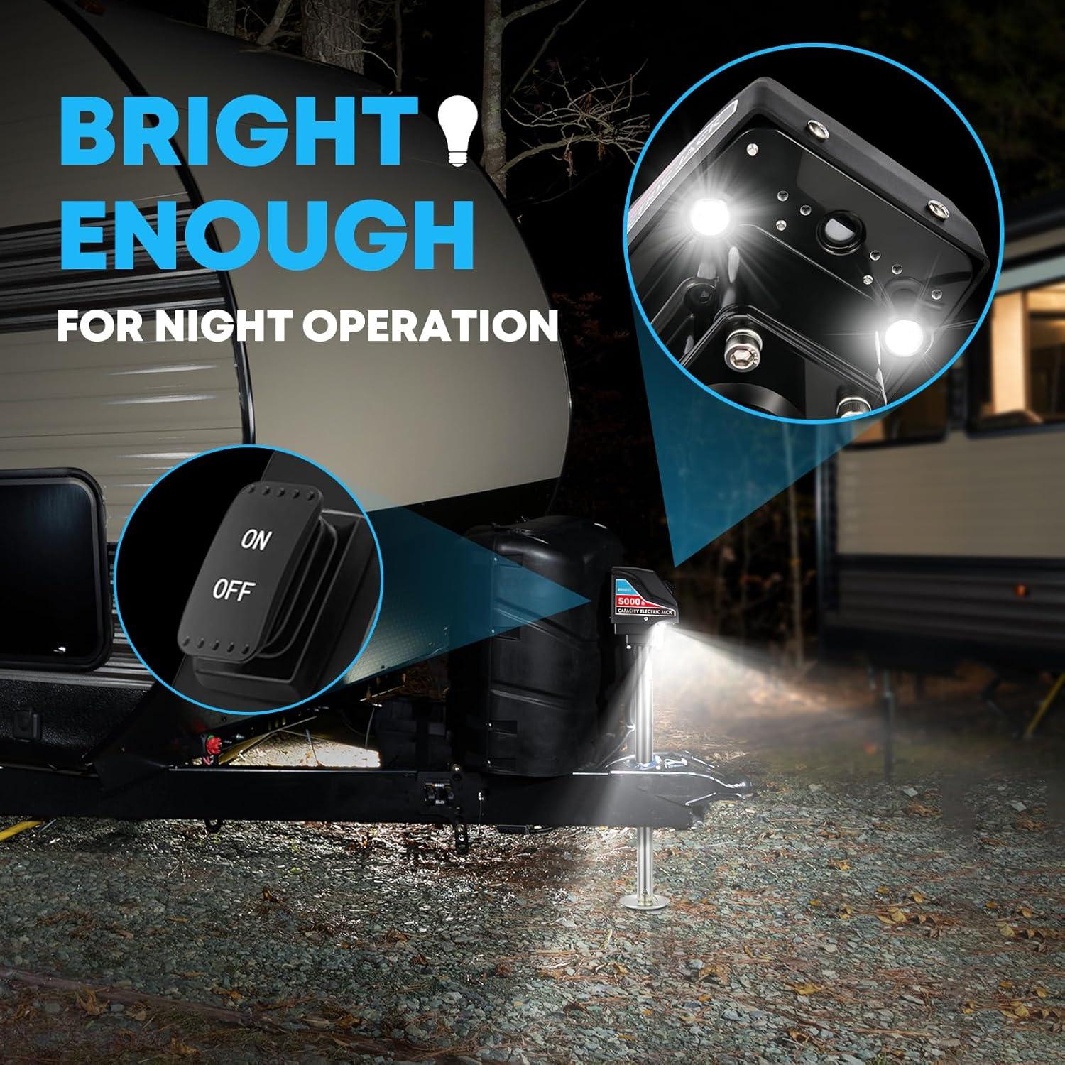 Gato Eléctrico Kohree 5000 kg para Remolque A-Frame