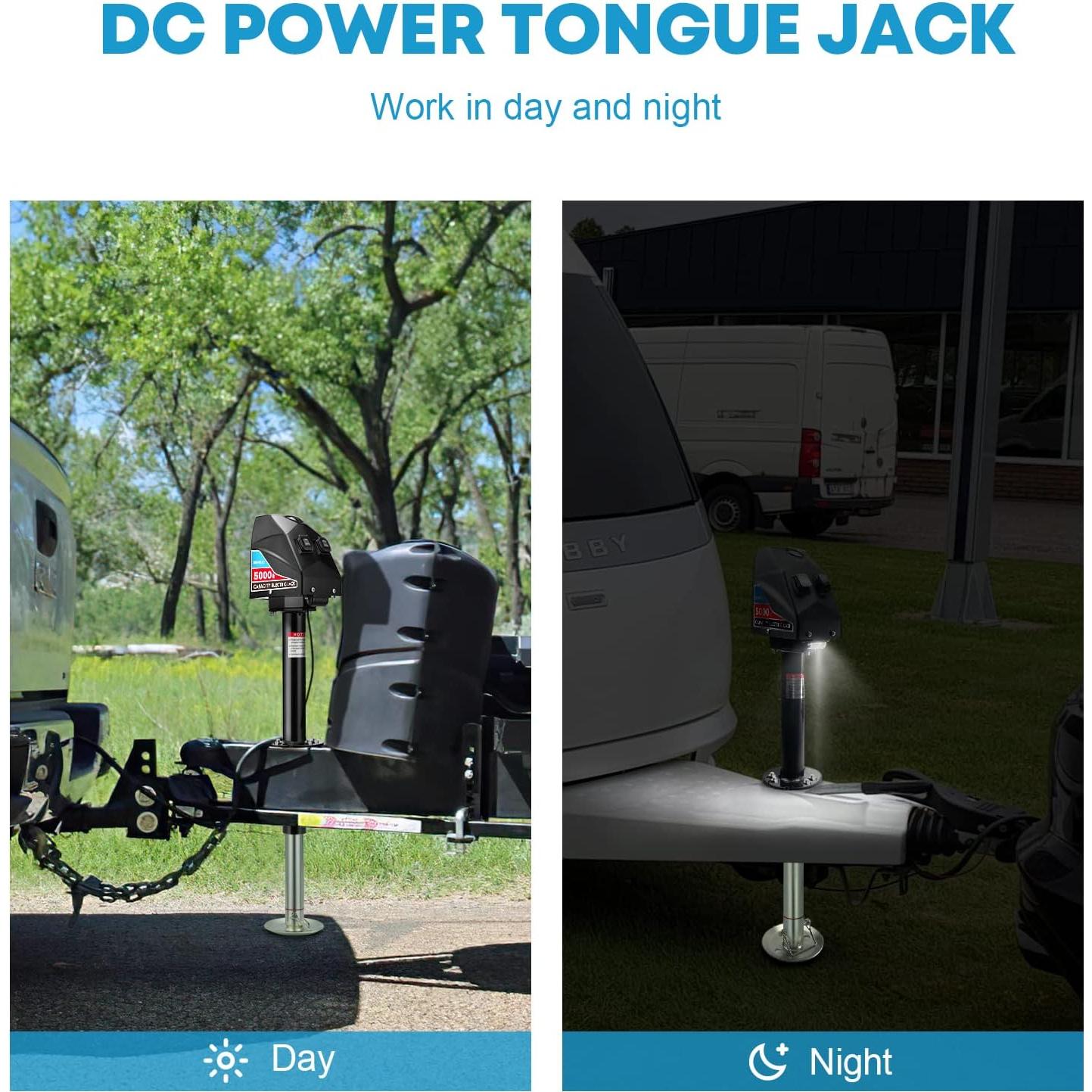 Gato Eléctrico Kohree 5000 kg para Remolque A-Frame