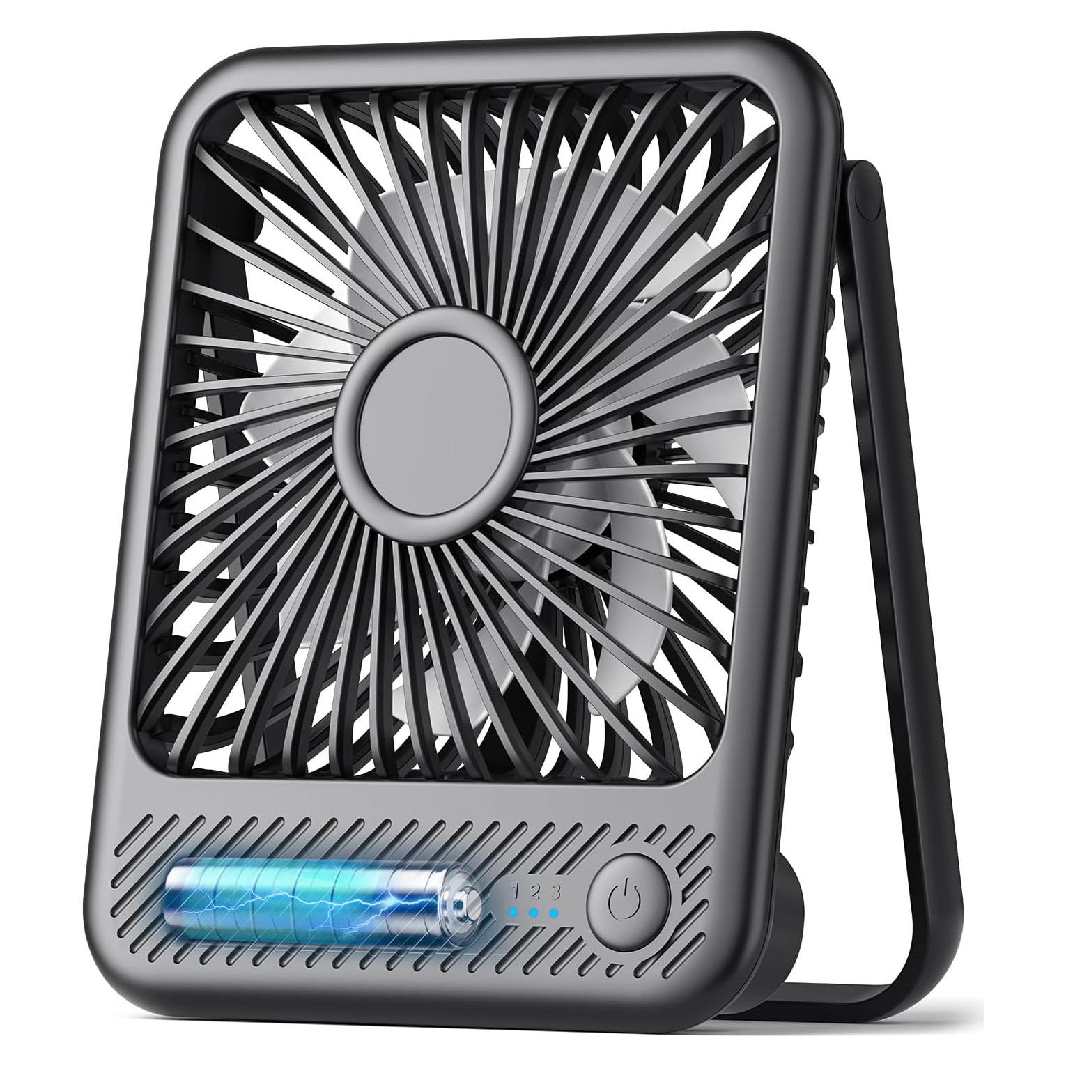 Ventilador de Escritorio Koonie 5" Silencioso 2000mAh USB