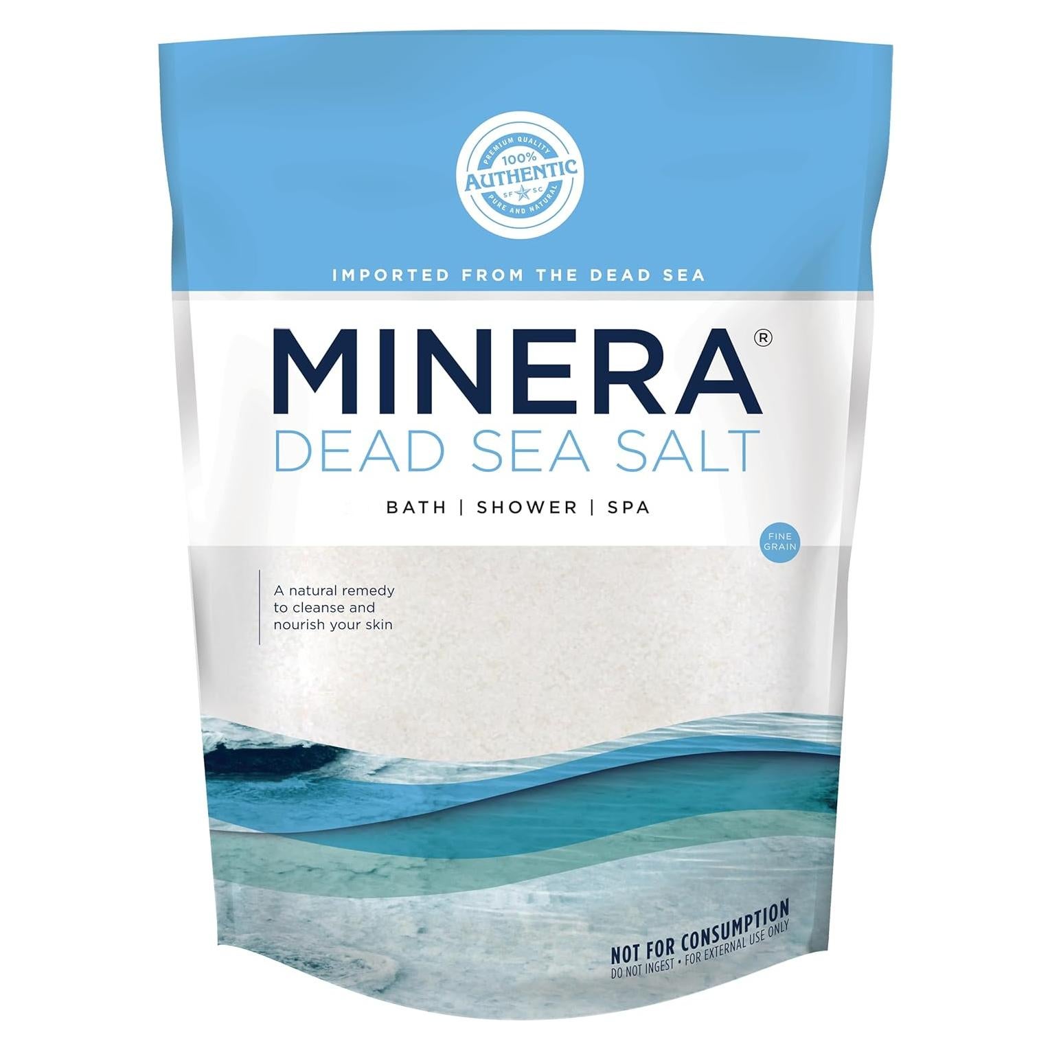 Sal del Mar Muerto Minera 2.27 kg - Grano Fino 100% Pura