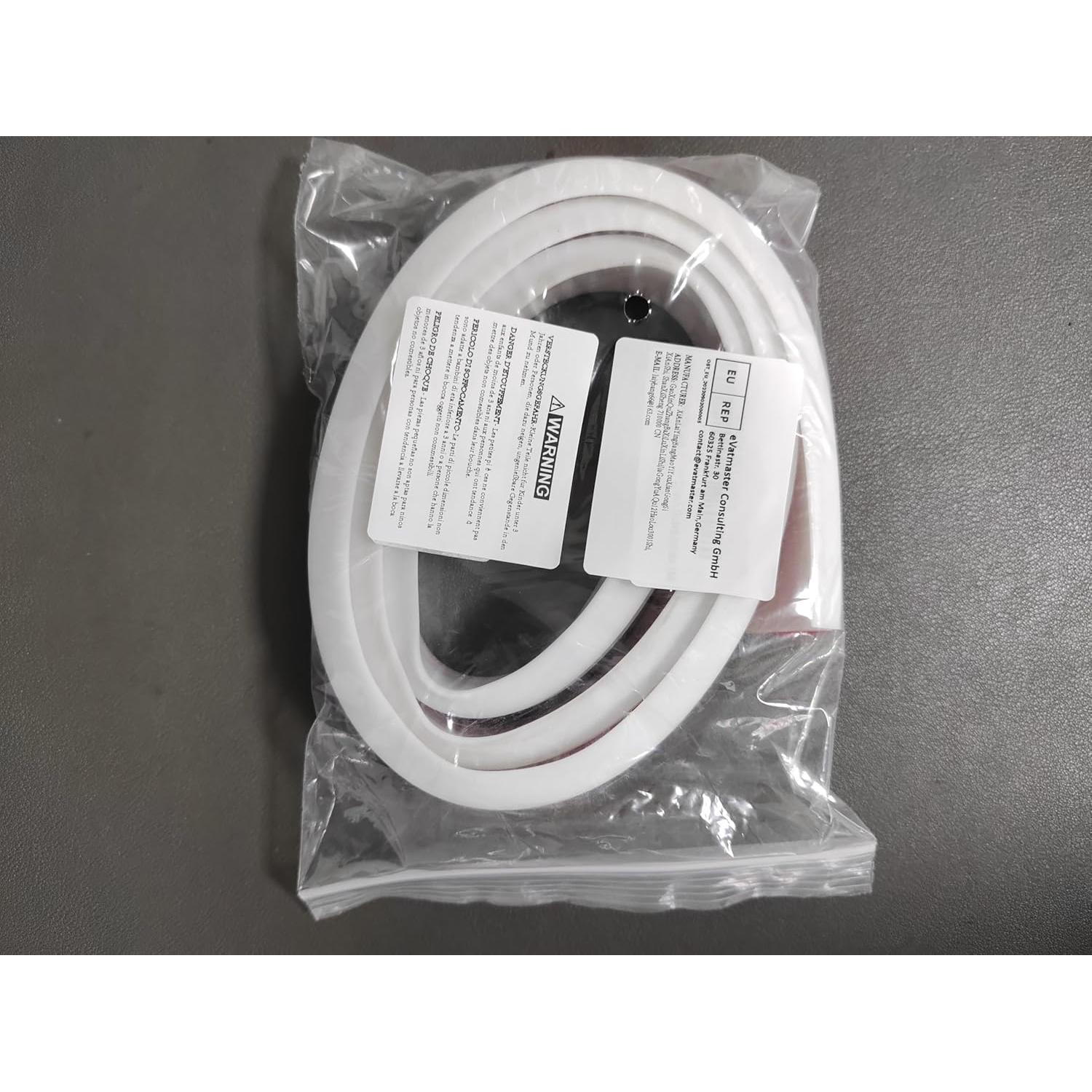 Umbral de Ducha de Silicona WSIWZAI 1 Metro Blanco