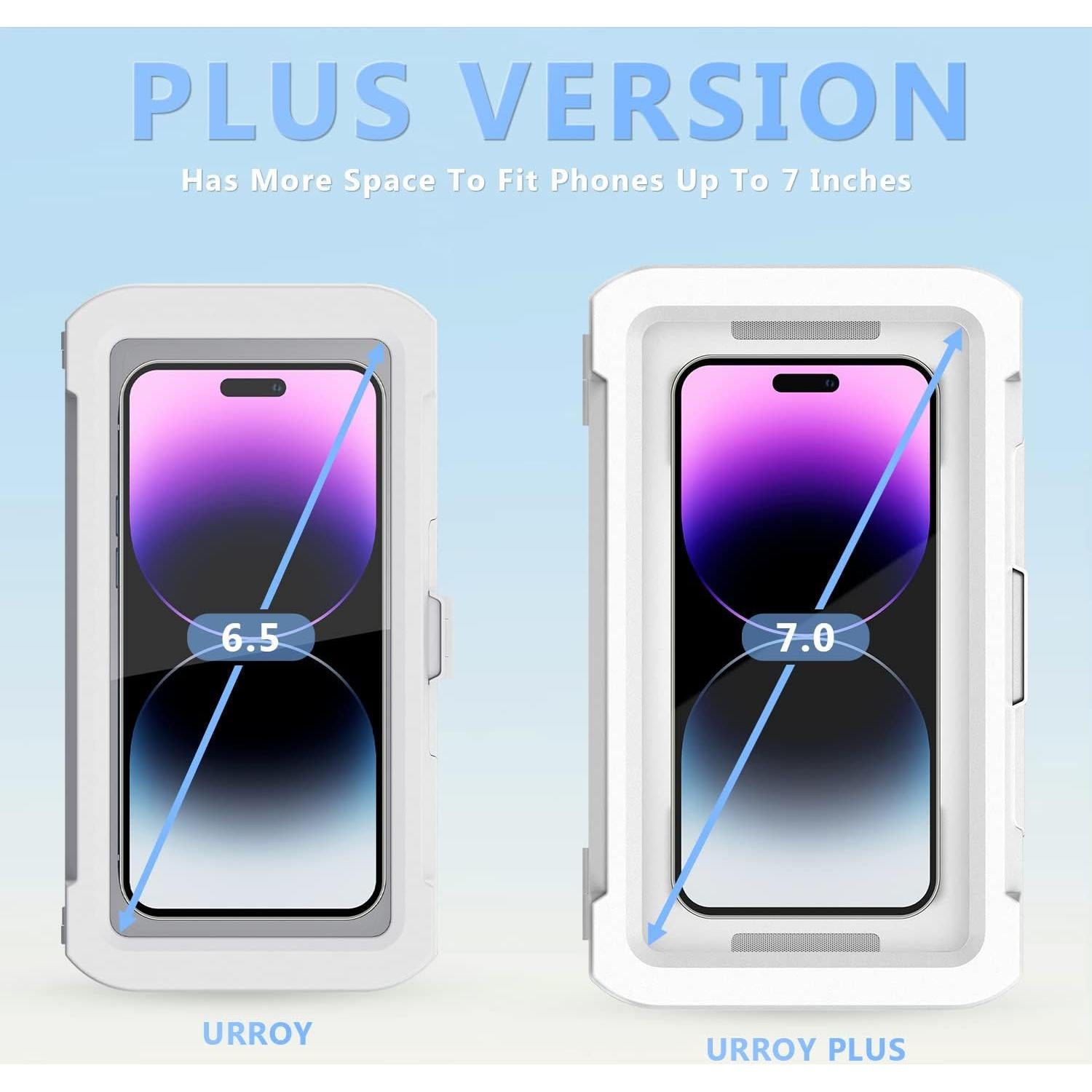 Soporte para teléfono URROY a prueba de agua 17,78 cm