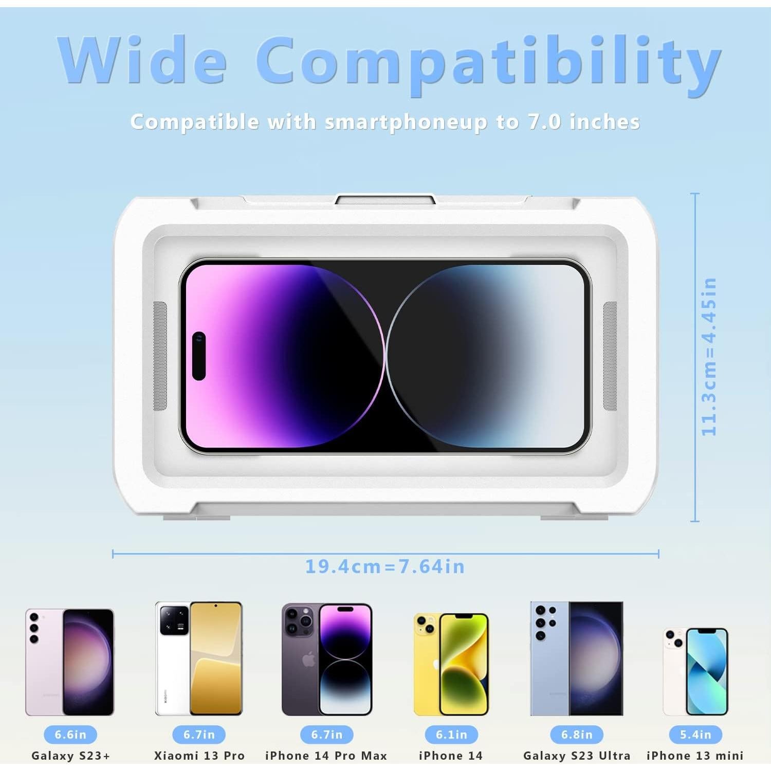 Soporte para teléfono URROY a prueba de agua 17,78 cm