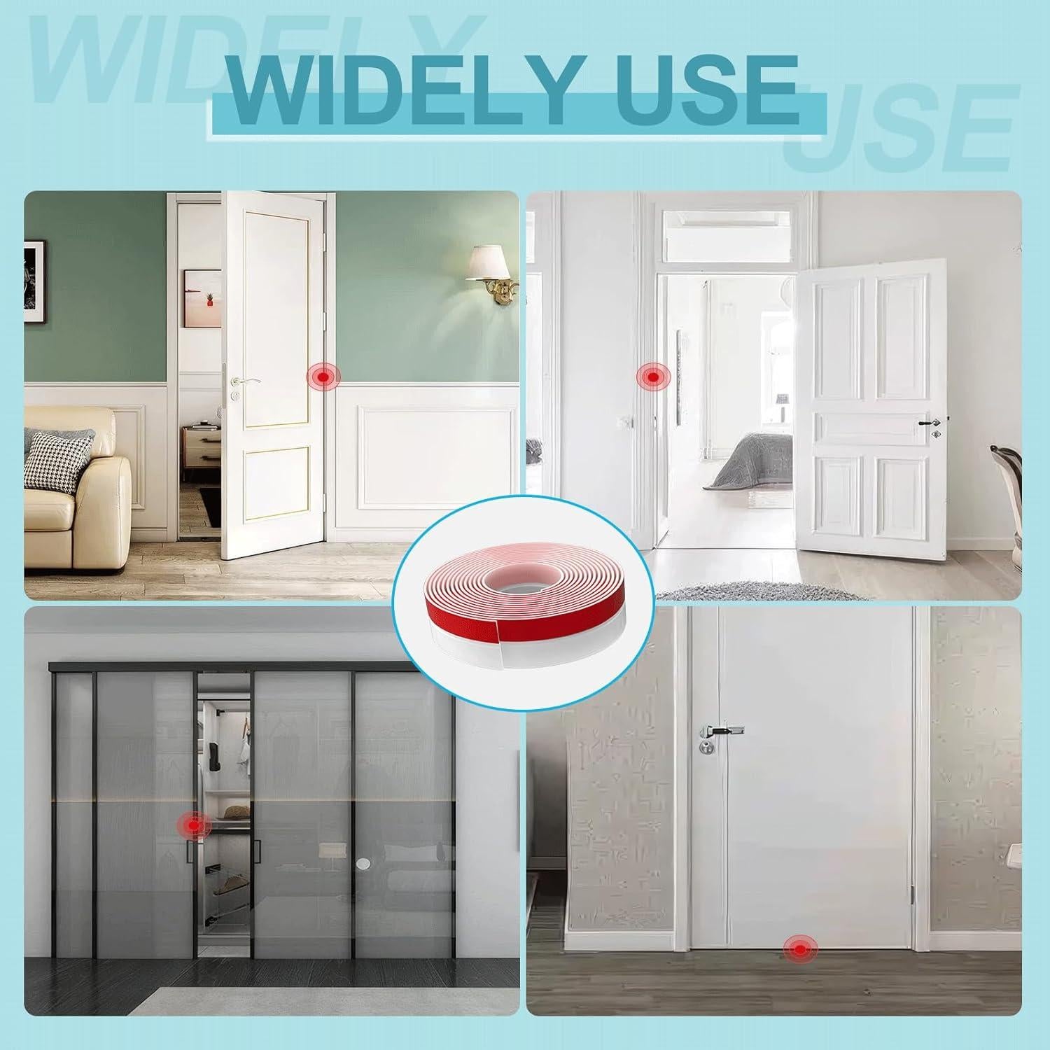 Burlete de Silicona Pluden 3.05m x 5.08cm para Puertas y Ventanas