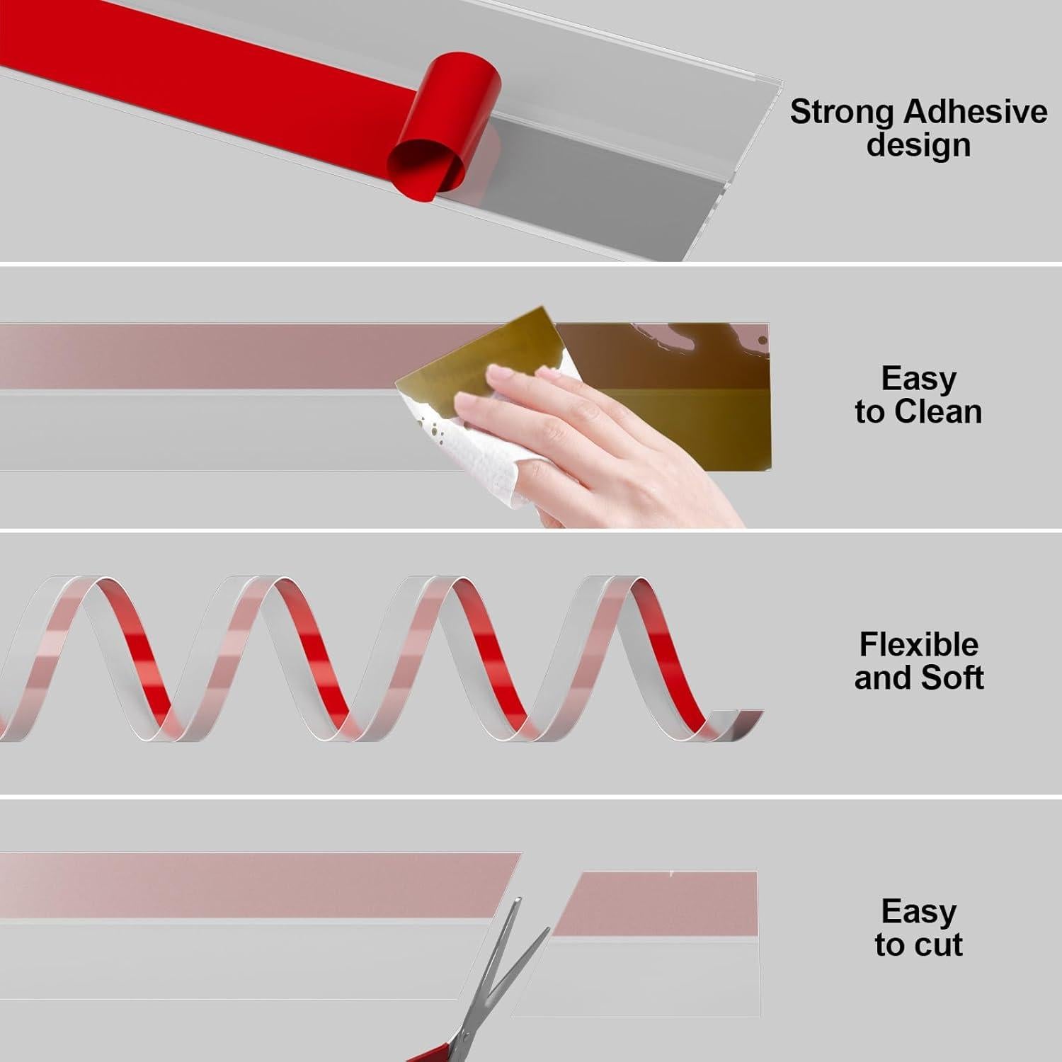 Burlete de Silicona Pluden 3.05m x 5.08cm para Puertas y Ventanas