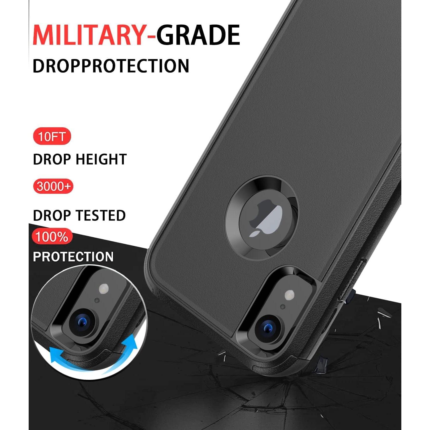 Funda Diverbox para iPhone XR 3 en 1 A prueba de golpes