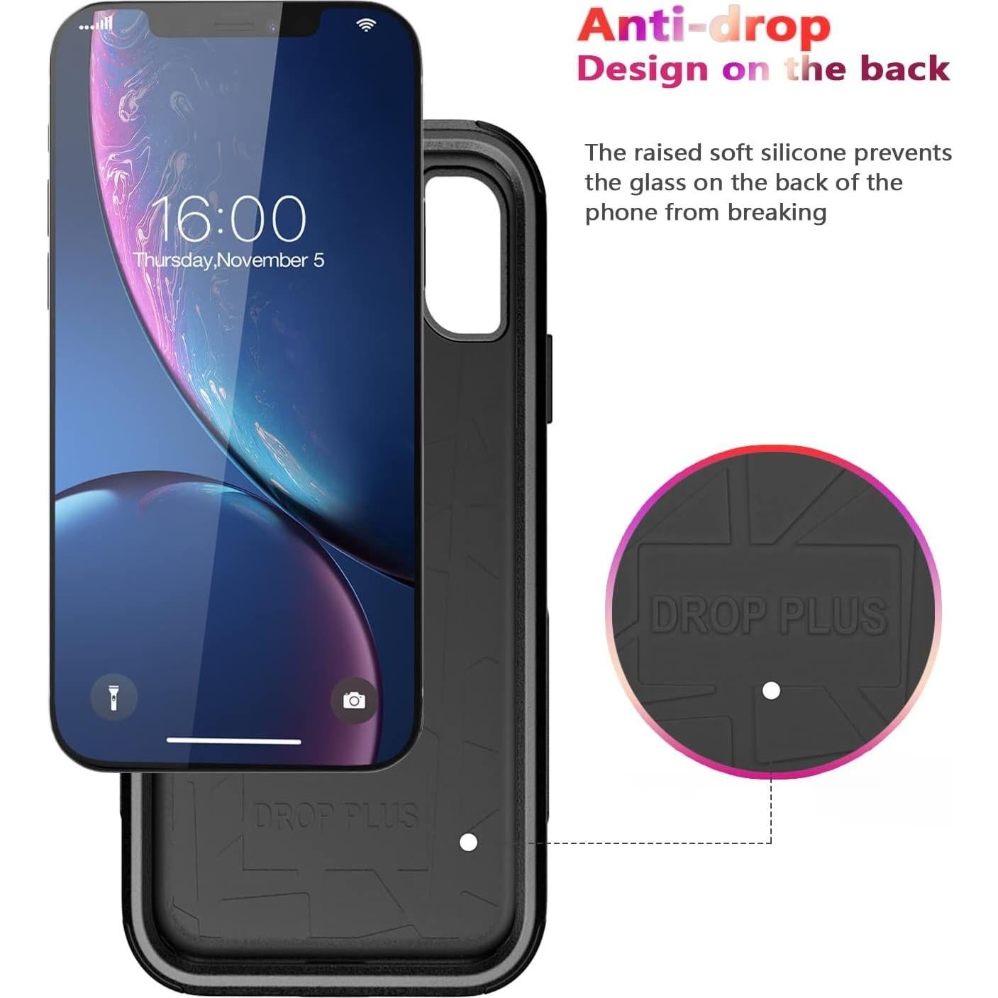 Funda Diverbox para iPhone XR 3 en 1 A prueba de golpes