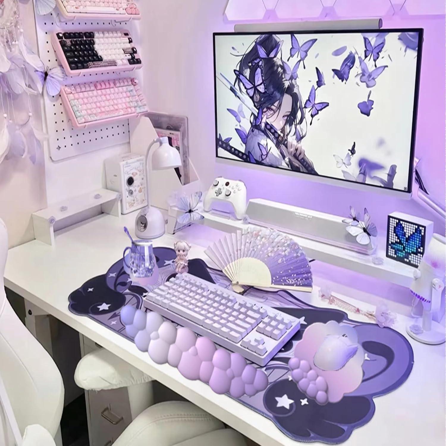 Reposamuñecas Ergonómico wfcy Nube Morado 3 Piezas