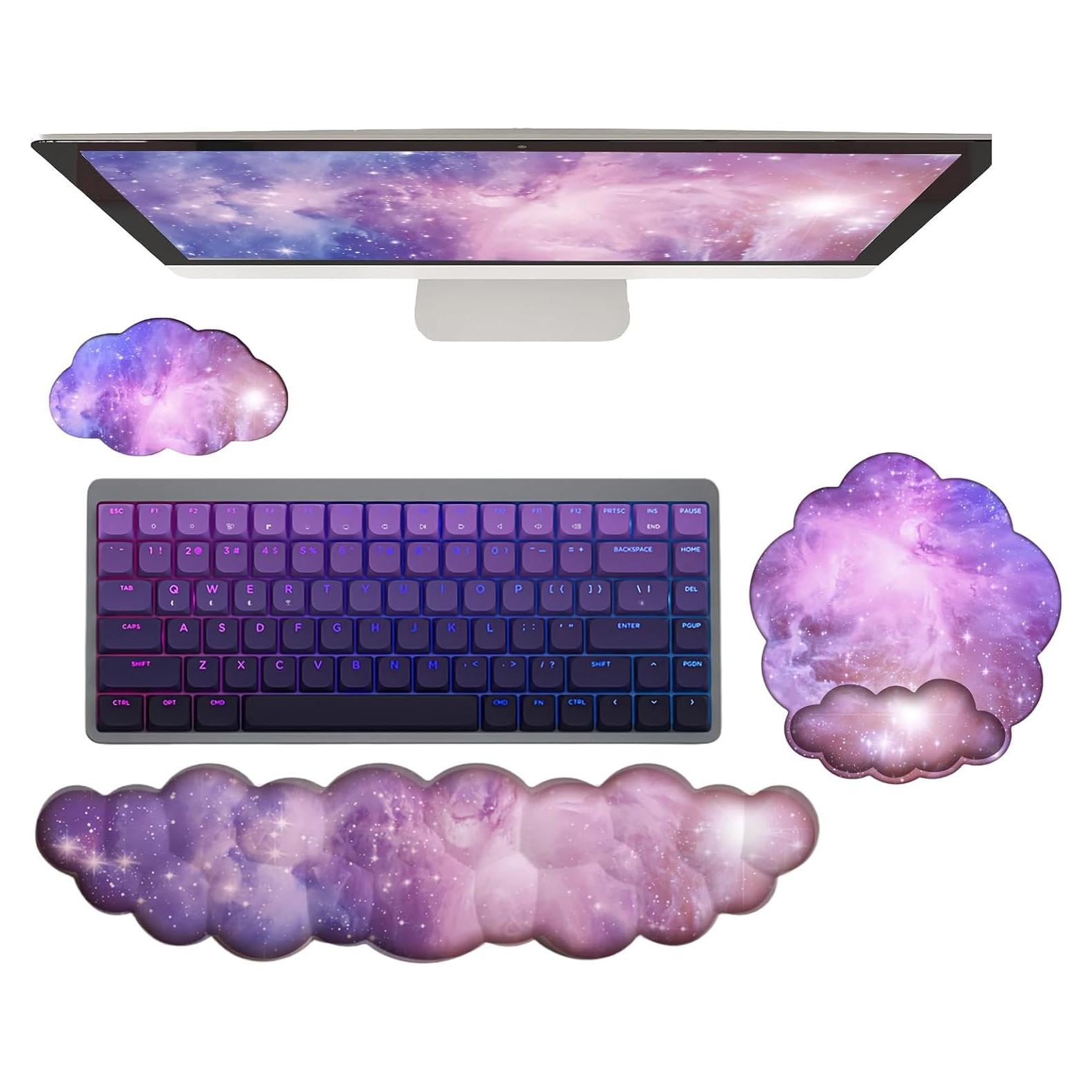 Reposamuñecas Ergonómico Galaxia wfcy con Alfombrilla 3pcs