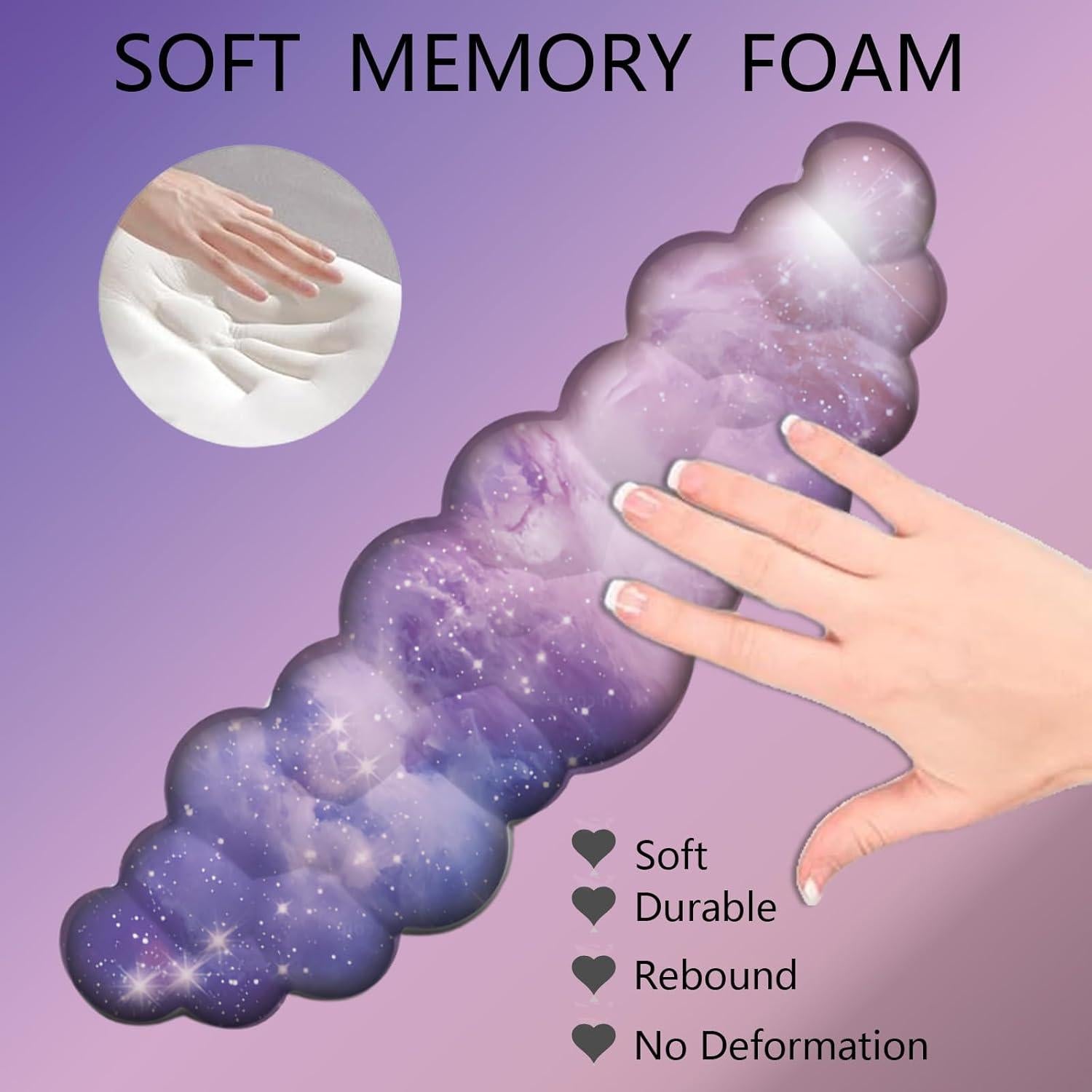 Reposamuñecas Ergonómico Galaxia wfcy con Alfombrilla 3pcs