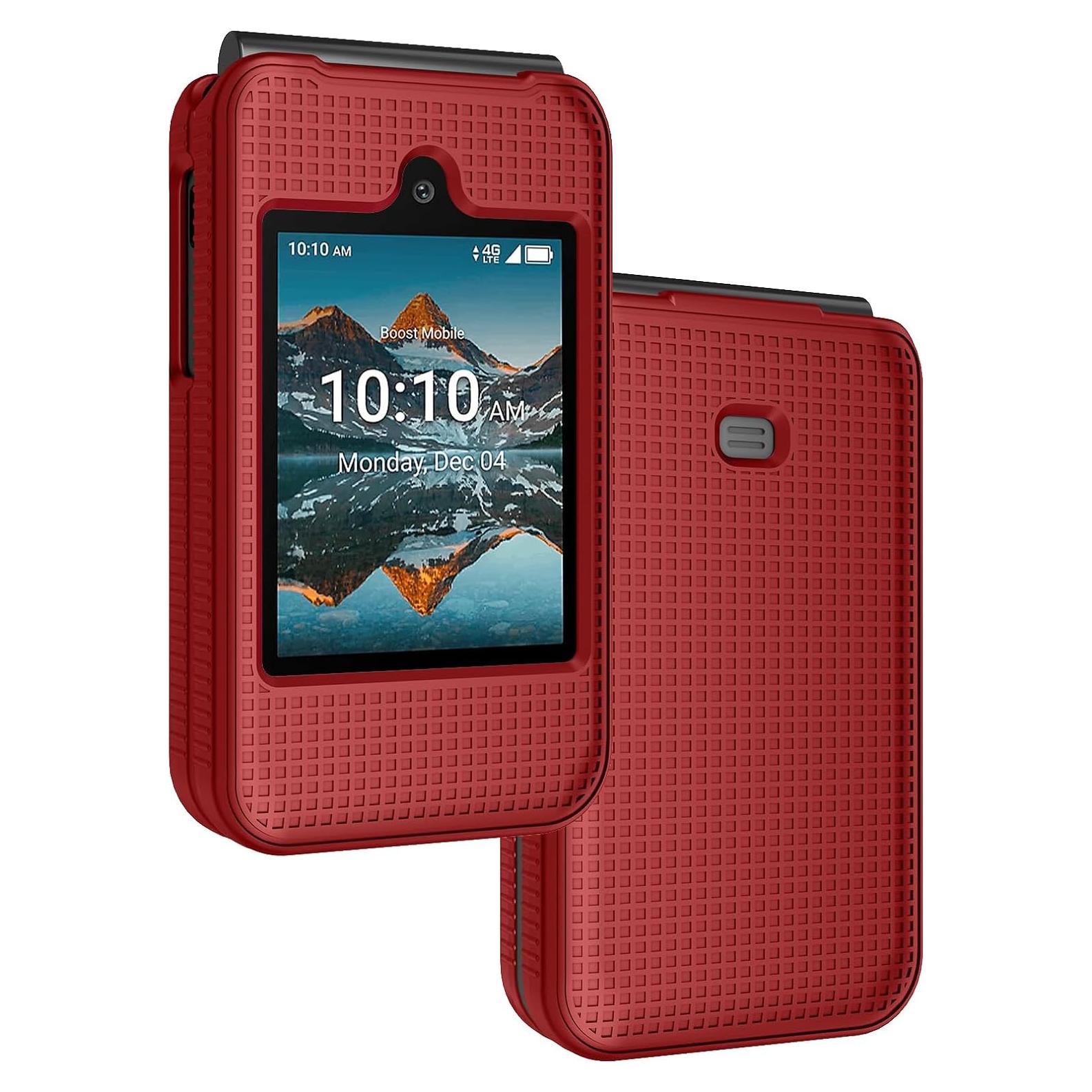 Funda Plegable Nakedcellphone para Iris Easy Flip - Rojo