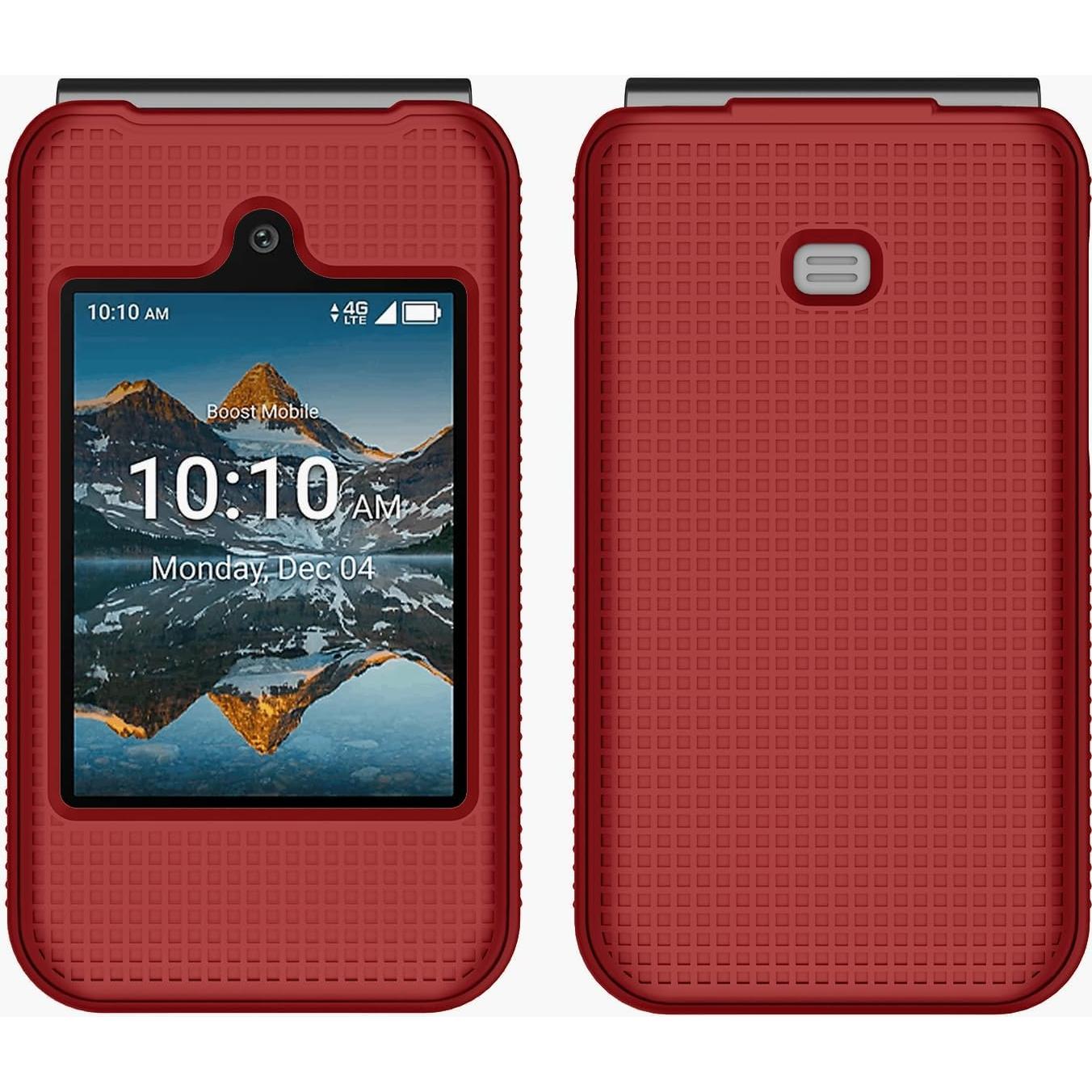 Funda Plegable Nakedcellphone para Iris Easy Flip - Rojo
