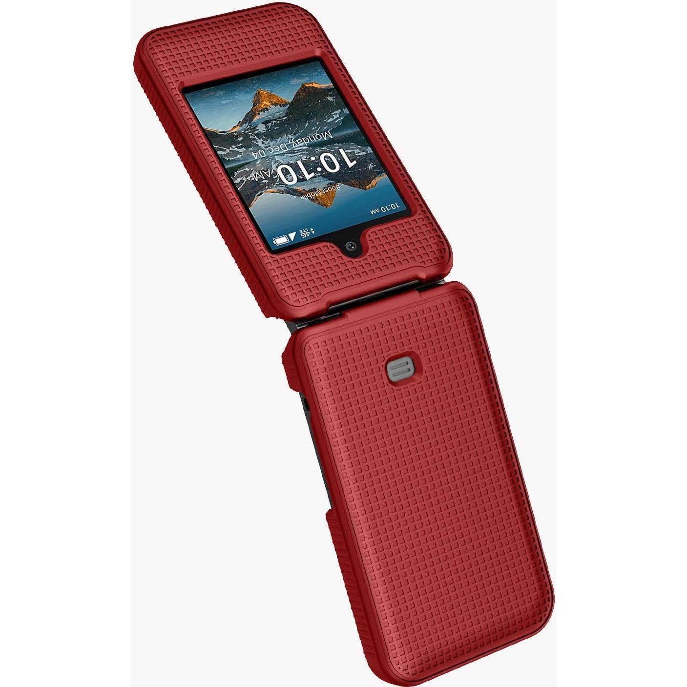 Funda Plegable Nakedcellphone para Iris Easy Flip - Rojo
