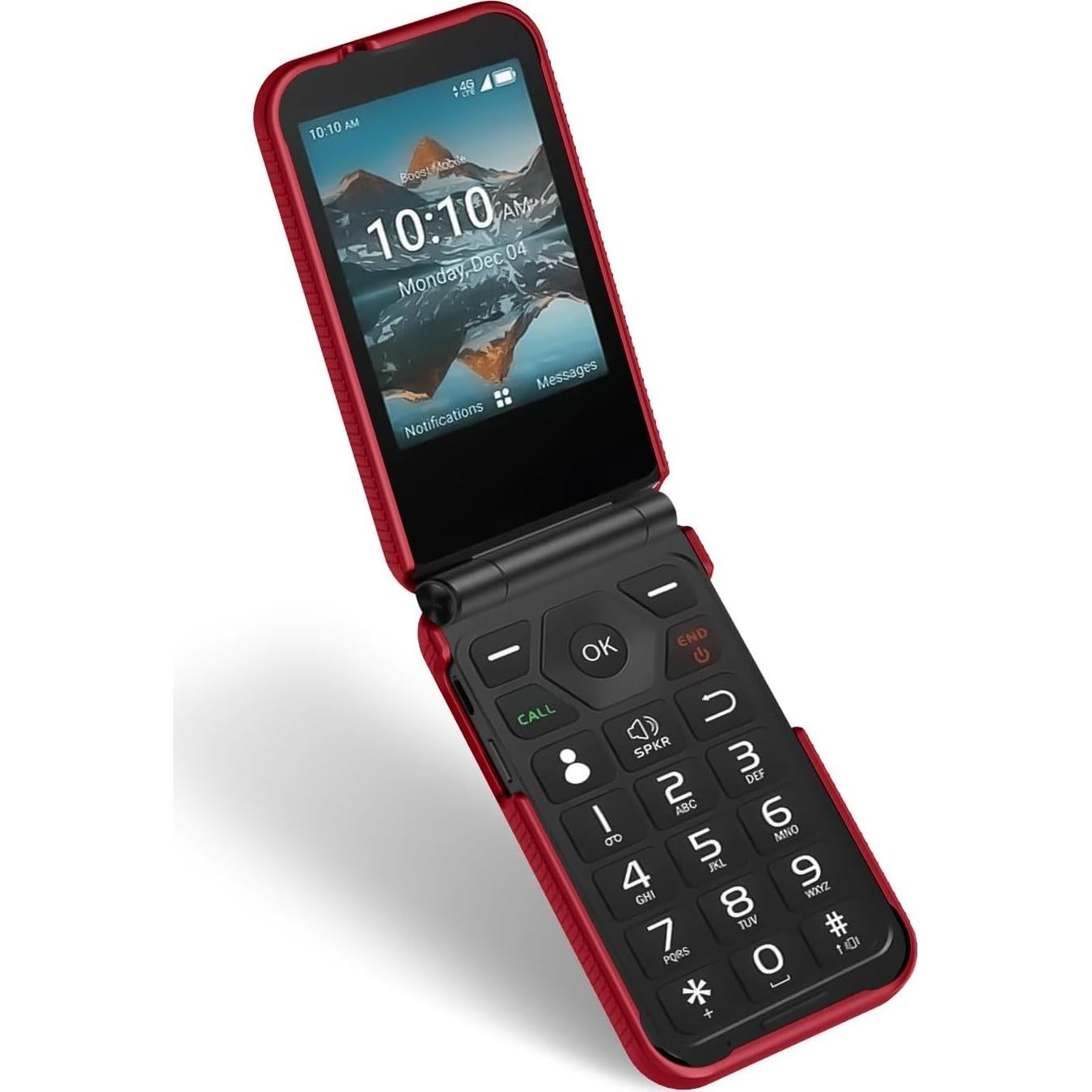 Funda Plegable Nakedcellphone para Iris Easy Flip - Rojo