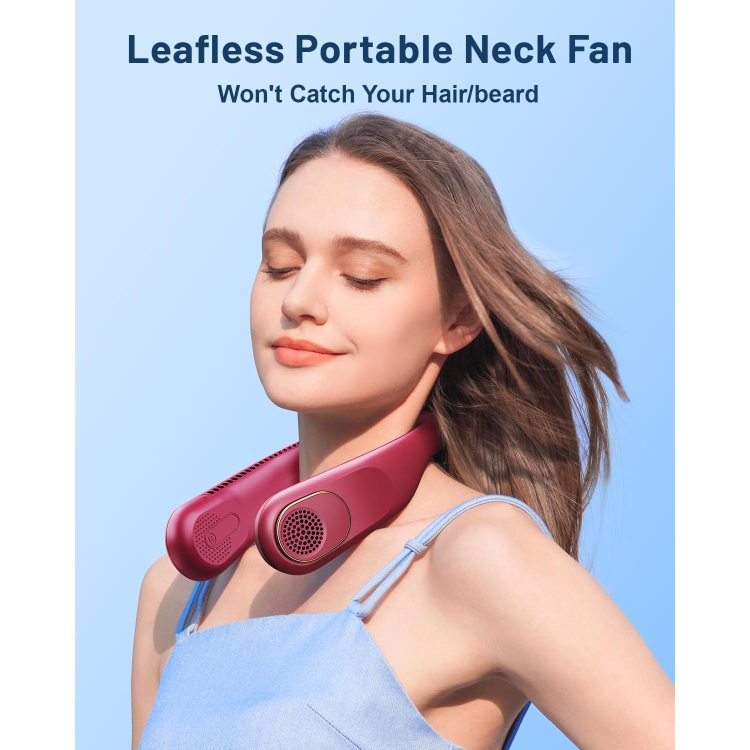 Ventilador de Cuello Portátil SWEETFULL 360° Recargable USB