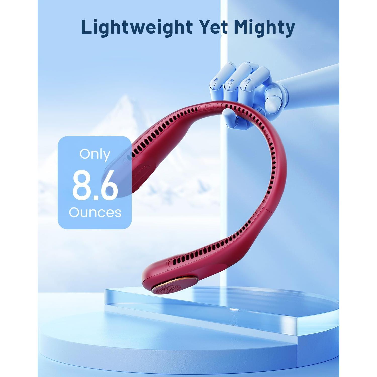 Ventilador de Cuello Portátil SWEETFULL 360° Recargable USB