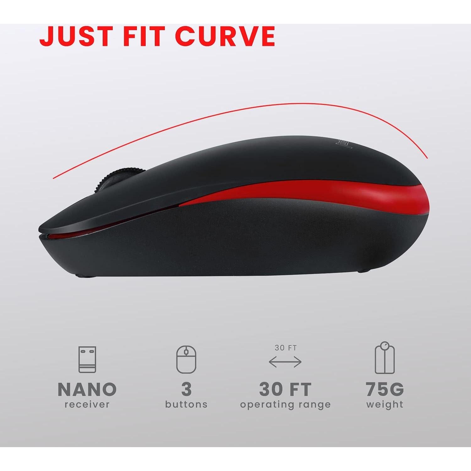 Teclado y Ratón Inalámbricos Perixx PERIDUO-712B Negro