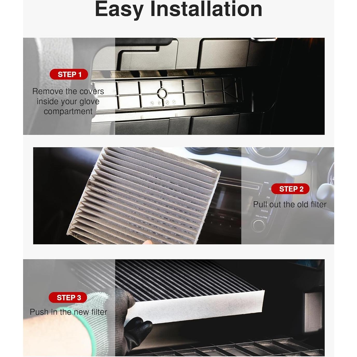 Filtro de Aire de Cabina Puroma CAF157S con Carbón Activado