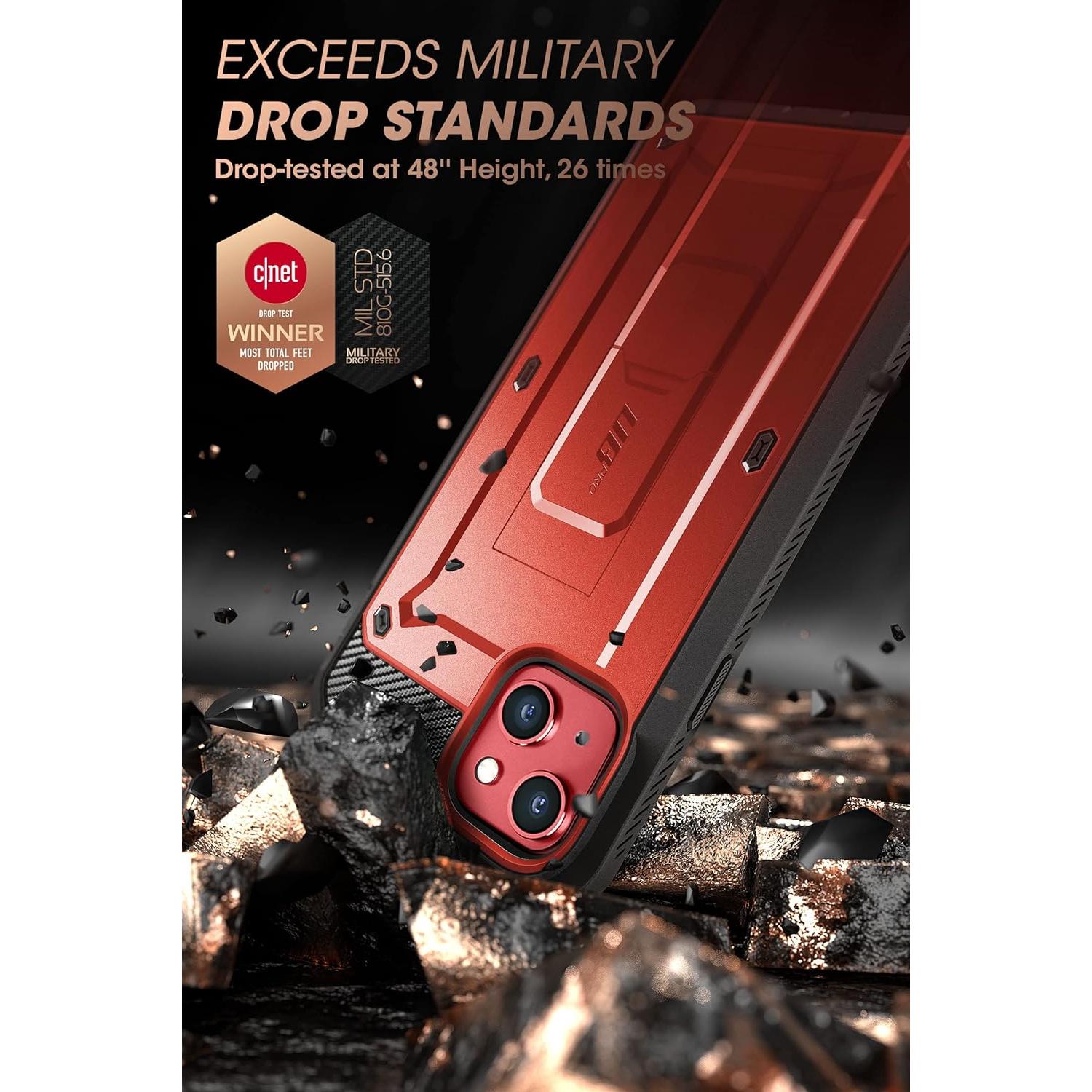 Funda SUPCASE para iPhone 14/13 con Soporte y Clip