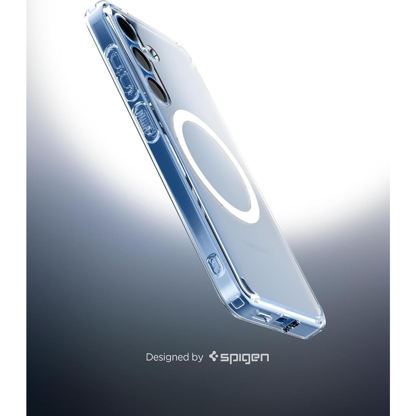 Funda Spigen Ultra Hybrid MagFit para Galaxy S25 - Blanco