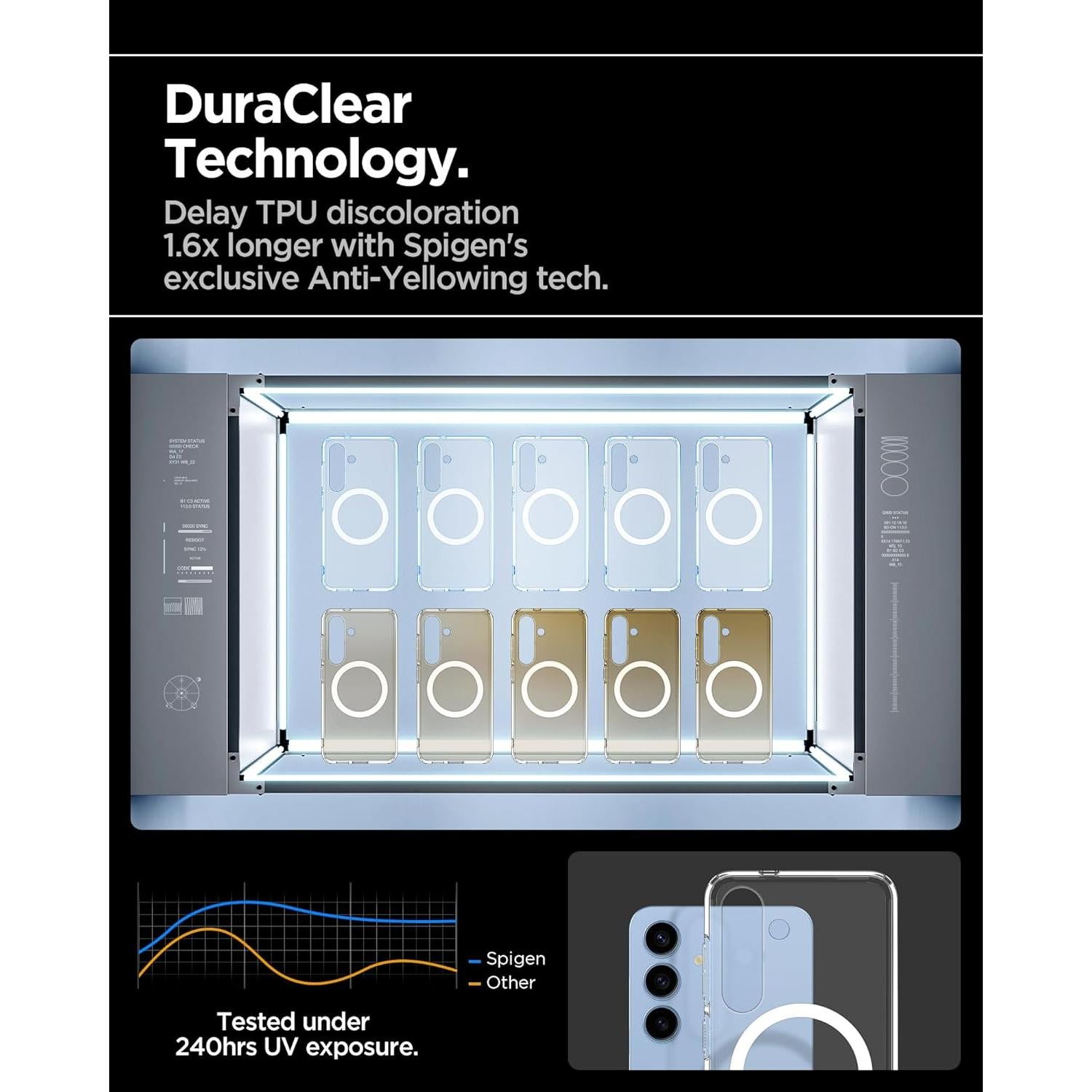 Funda Spigen Ultra Hybrid MagFit para Galaxy S25 - Blanco