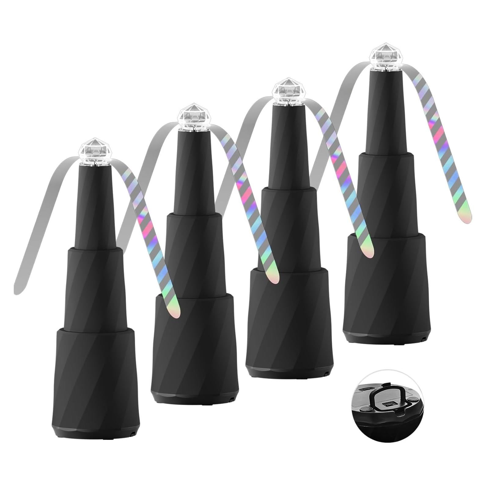 Ventilador Portátil RUN HELIX para Comida Ajustable Negro