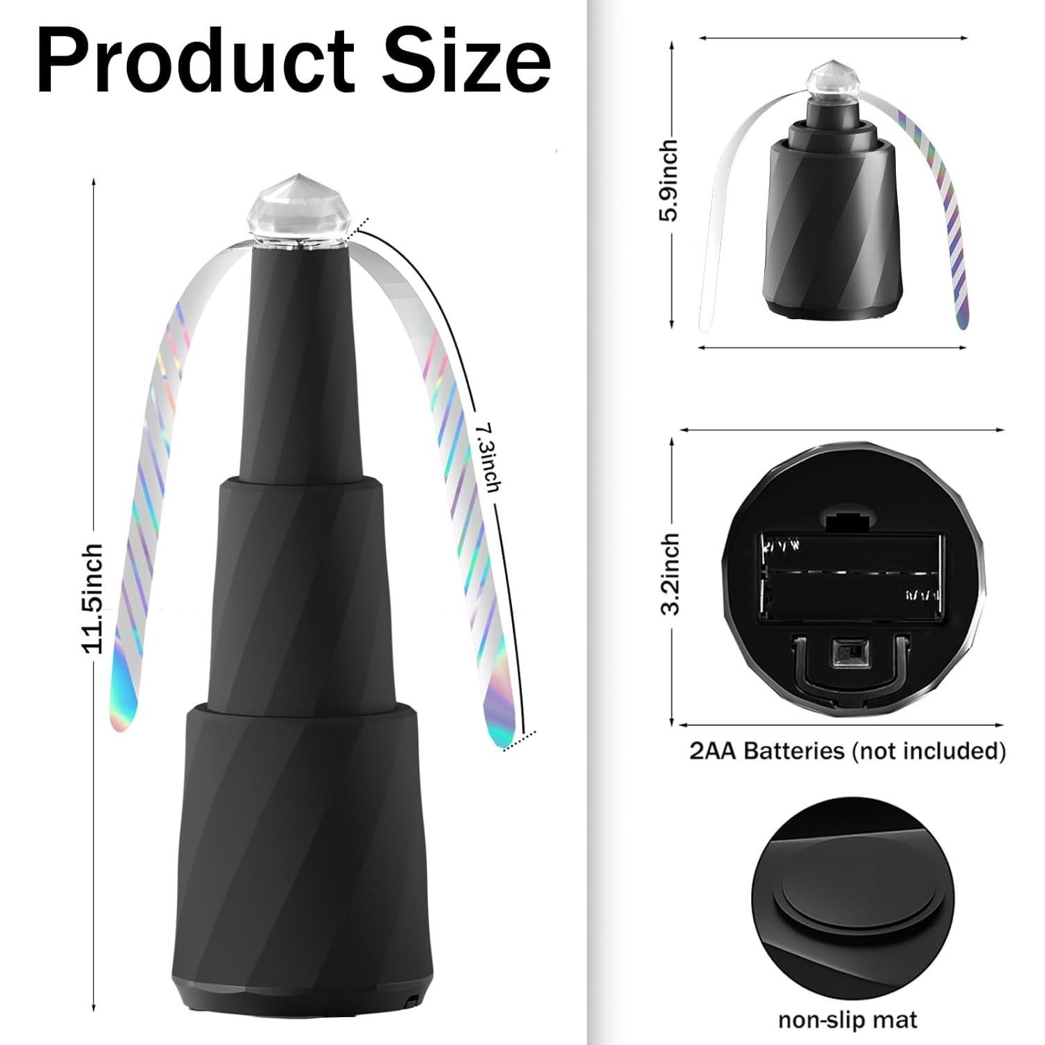 Ventilador Portátil RUN HELIX para Comida Ajustable Negro