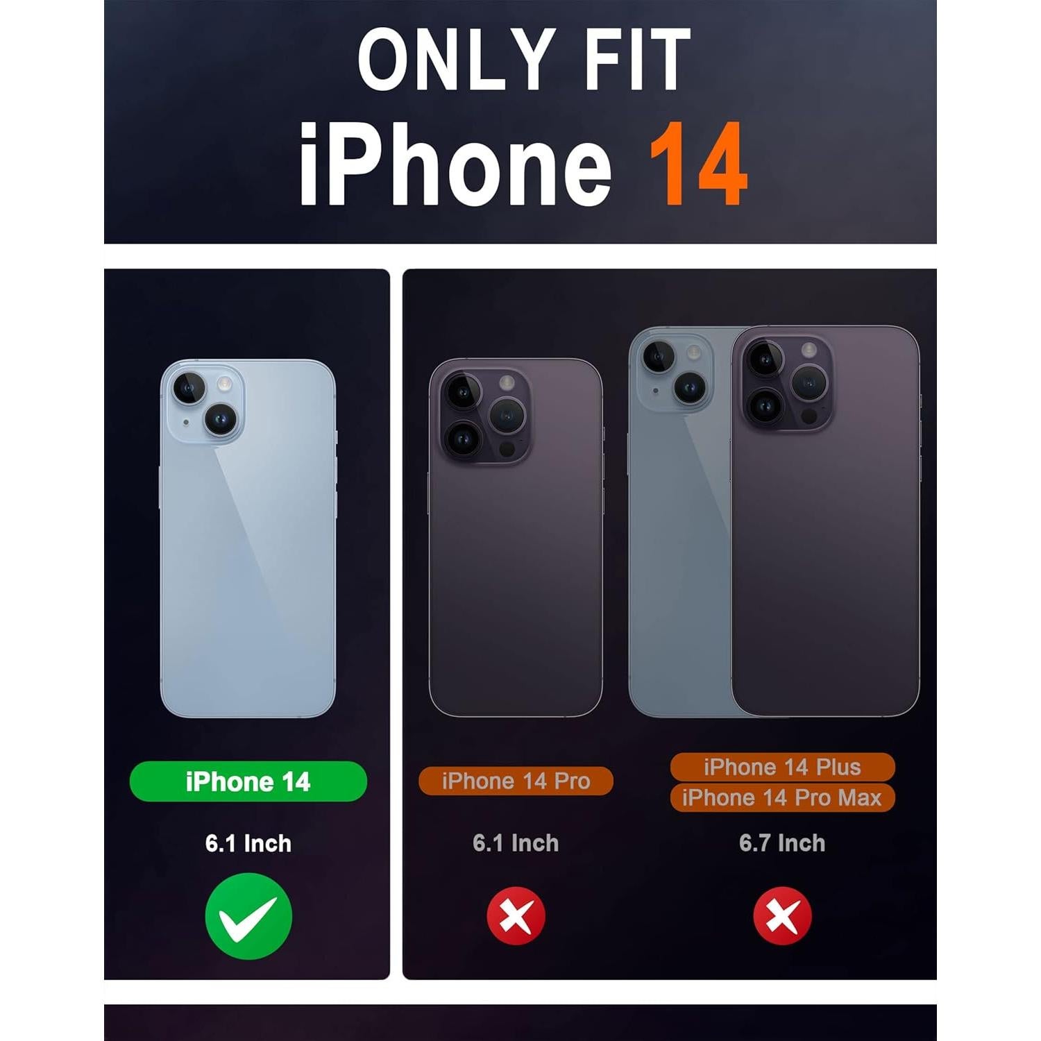 Funda SHIELDON para iPhone 14 6.1" 2022, Cuero con RFID