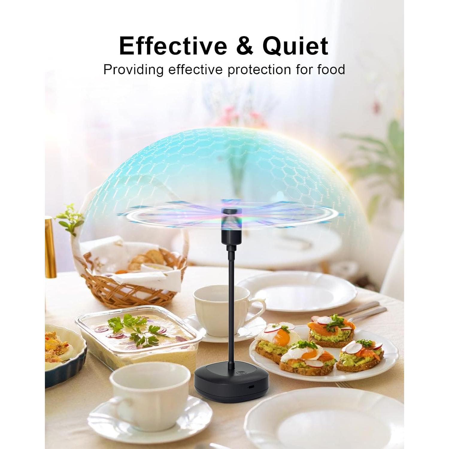 Ventilador de Mesa Edvision KW35 Recargable 2000mAh Flexible