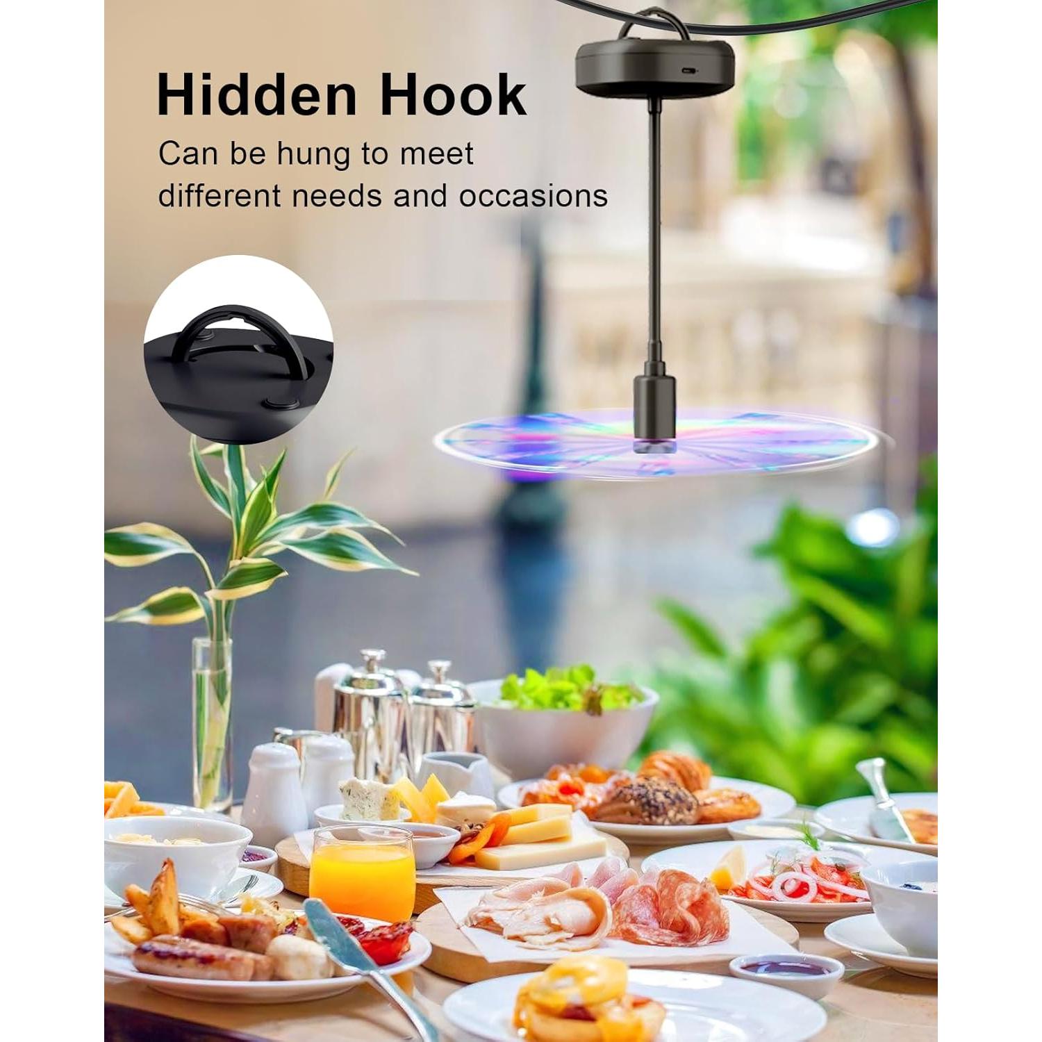 Ventilador de Mesa Edvision KW35 Recargable 2000mAh Flexible