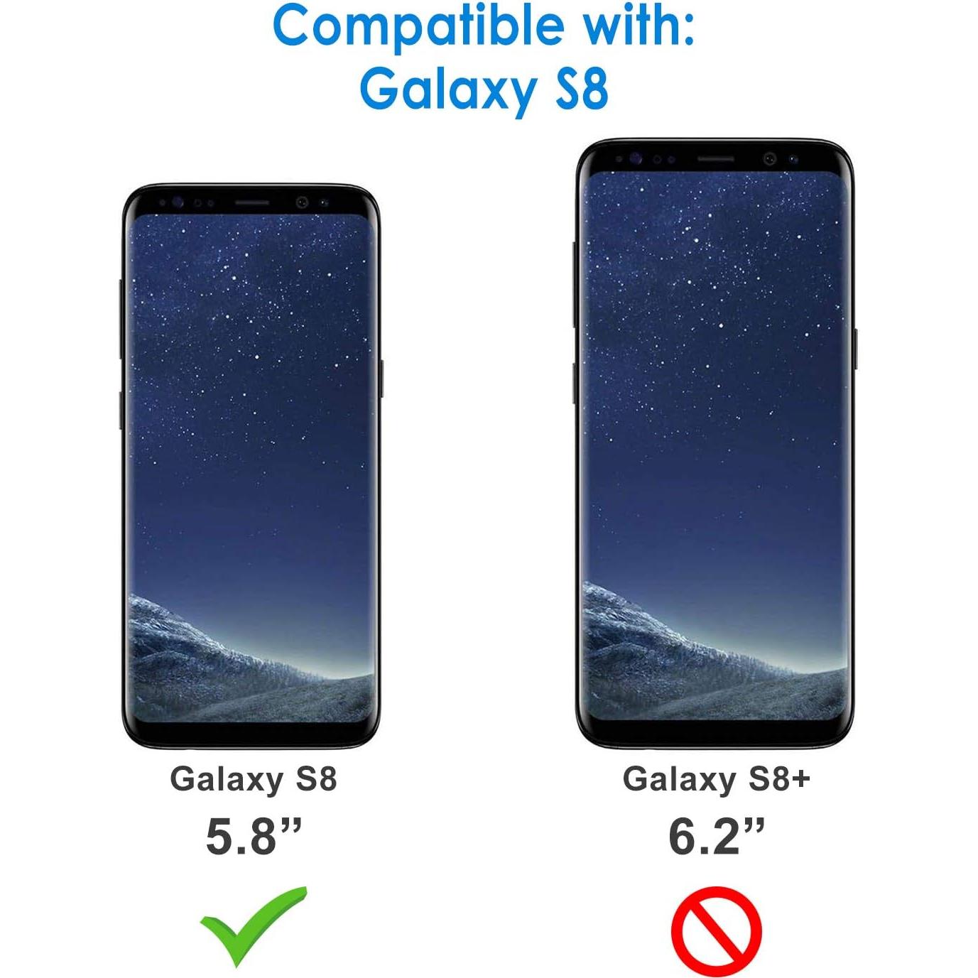 Funda Slim JETech para Samsung Galaxy S8, Negro