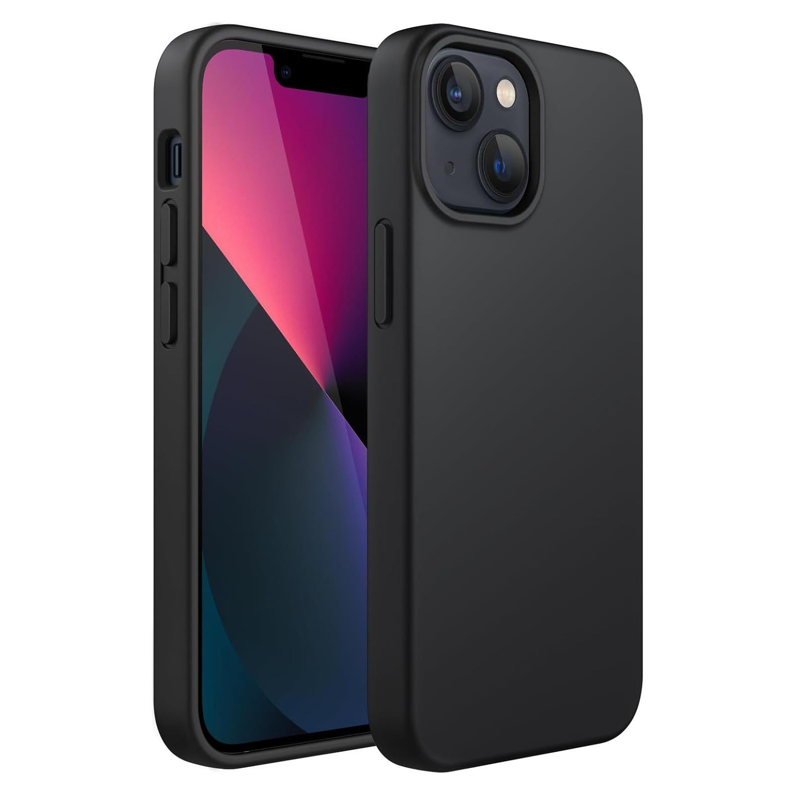 Funda de Silicona JETech para iPhone 13 15.5 cm Negra