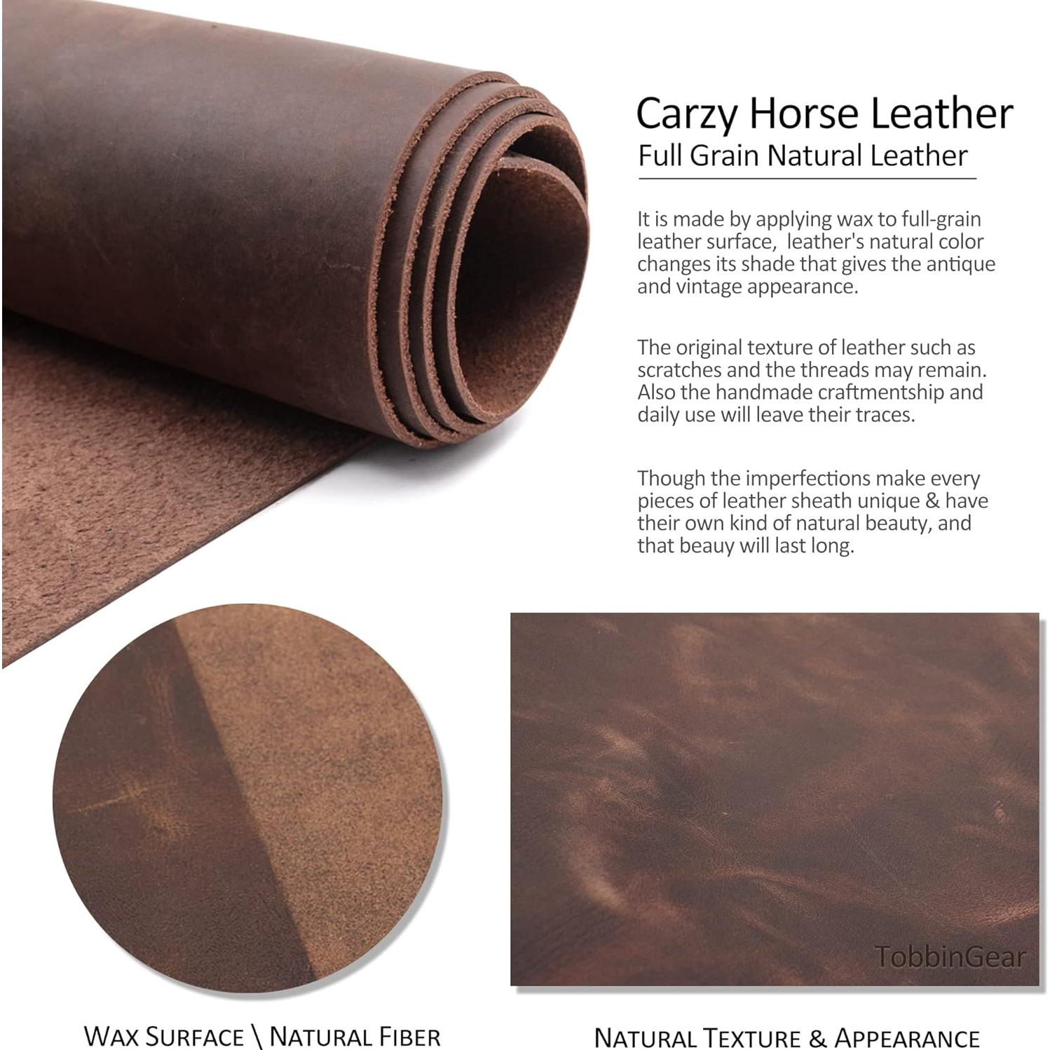 Funda de cuero TobbinGear para celular con clip marrón