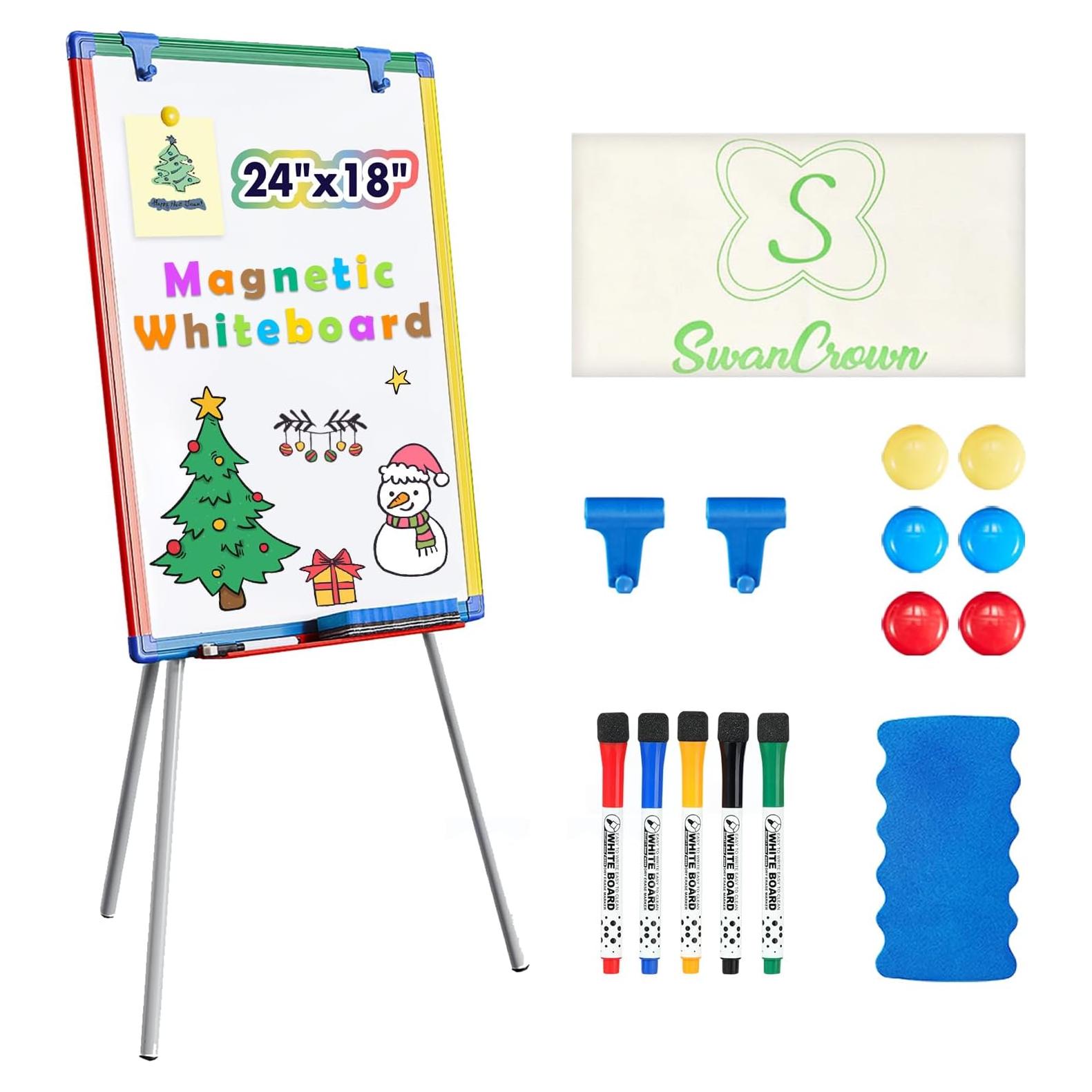 Caballete Pizarra Blanca Magnética S SWANCROWN 60x45 cm